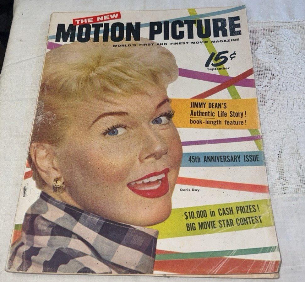 Motion Picture Magazine Sept 1956 Doris Day 45th Aniv Issue 84pg James Dean PLUS