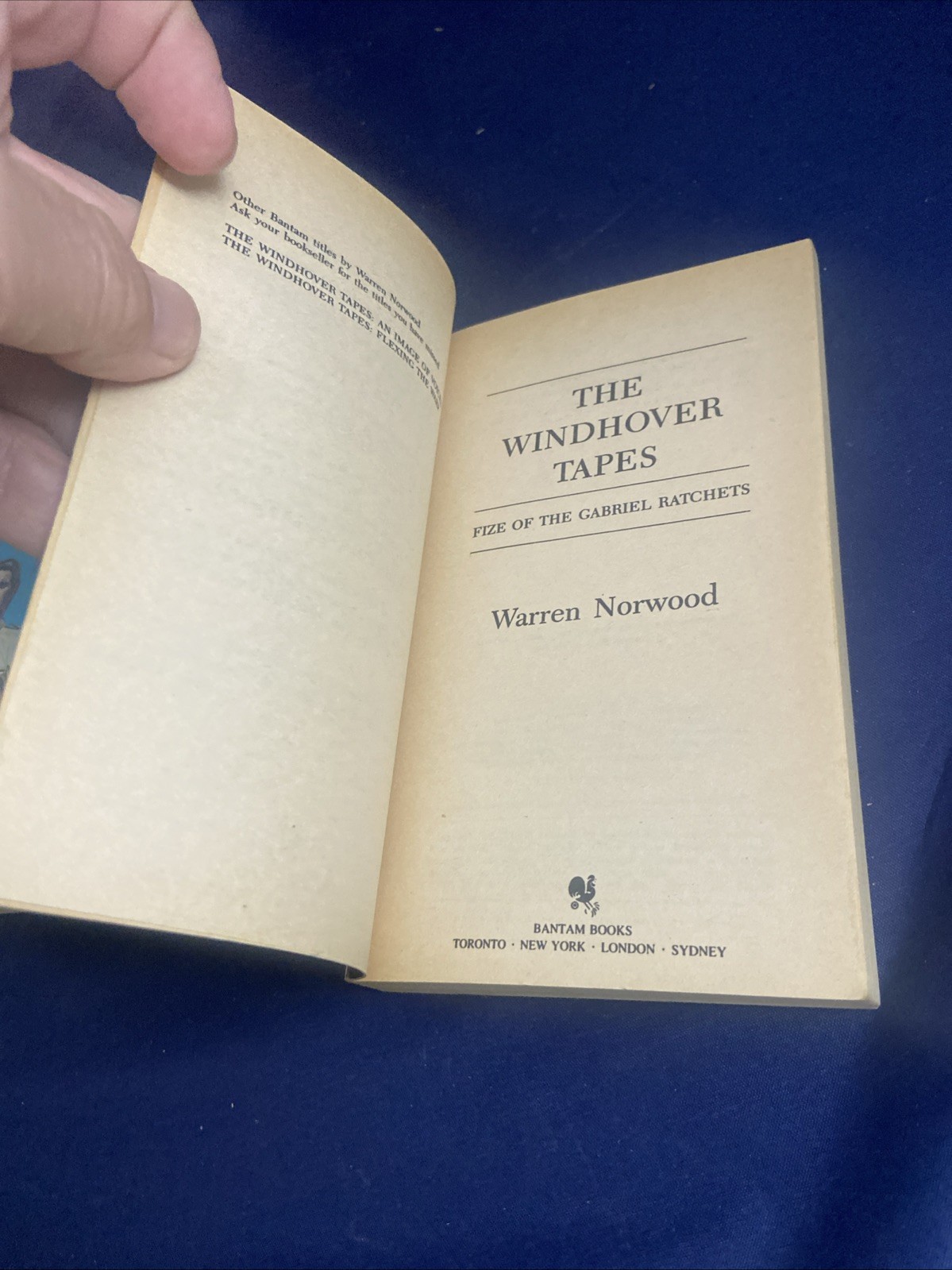 Lot Of 4 The Windhover Tapes by Warren C. Norwood 1st Prints 1980s Exc Cond