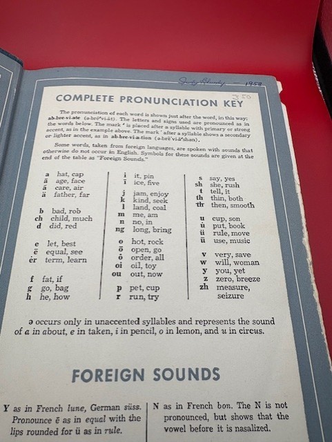 Thorndike & Barnhart Comprehensive Desk Dictionary First Edition,1951, Hardcover