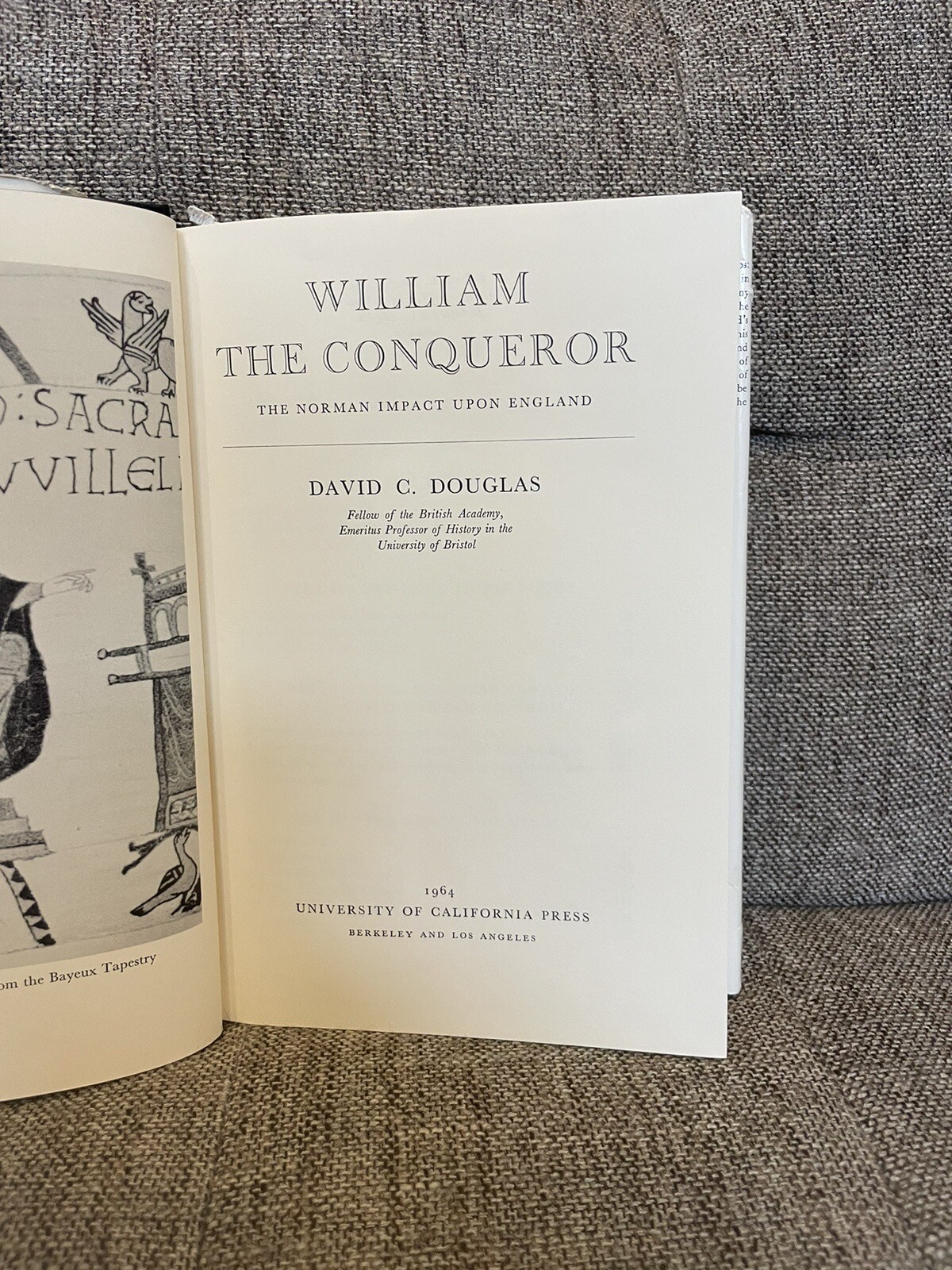 William the Conqueror – Norman Impact Upon England by David C Douglas 1964 Rare