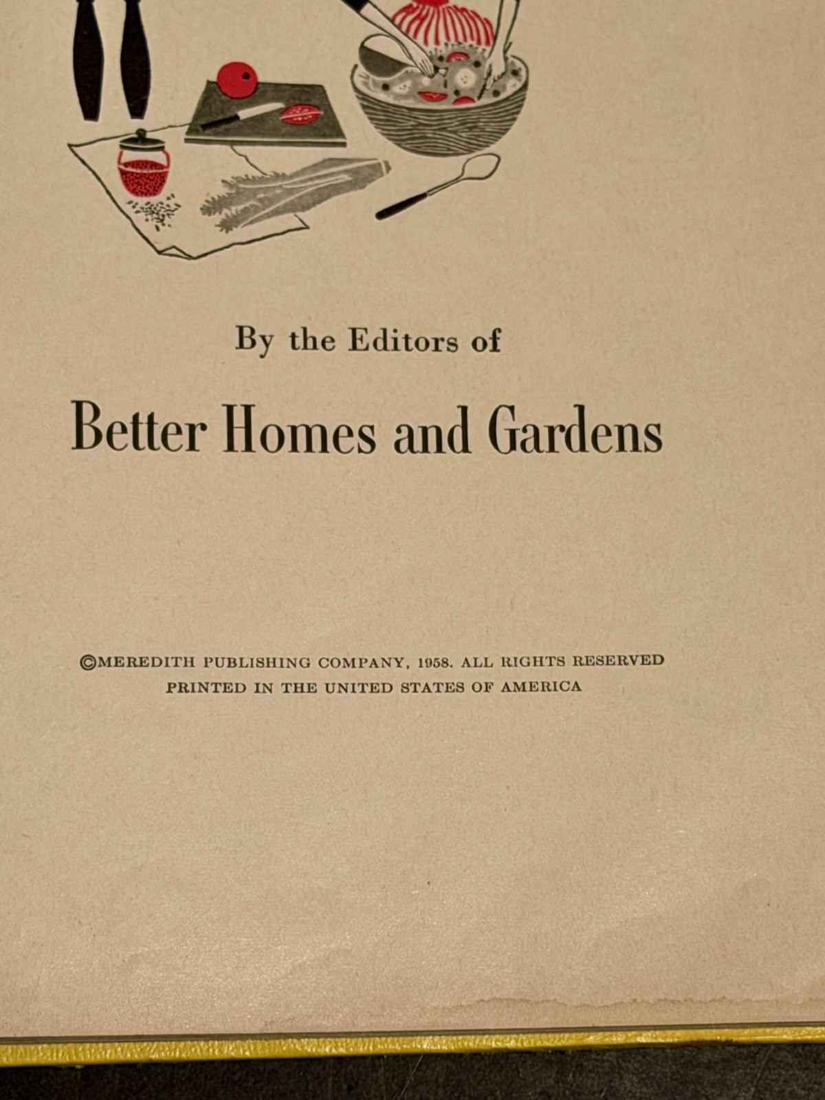 Better Homes & Gardens Salad Cook Book Vintage Recipes 1958 Mid Century Pictures