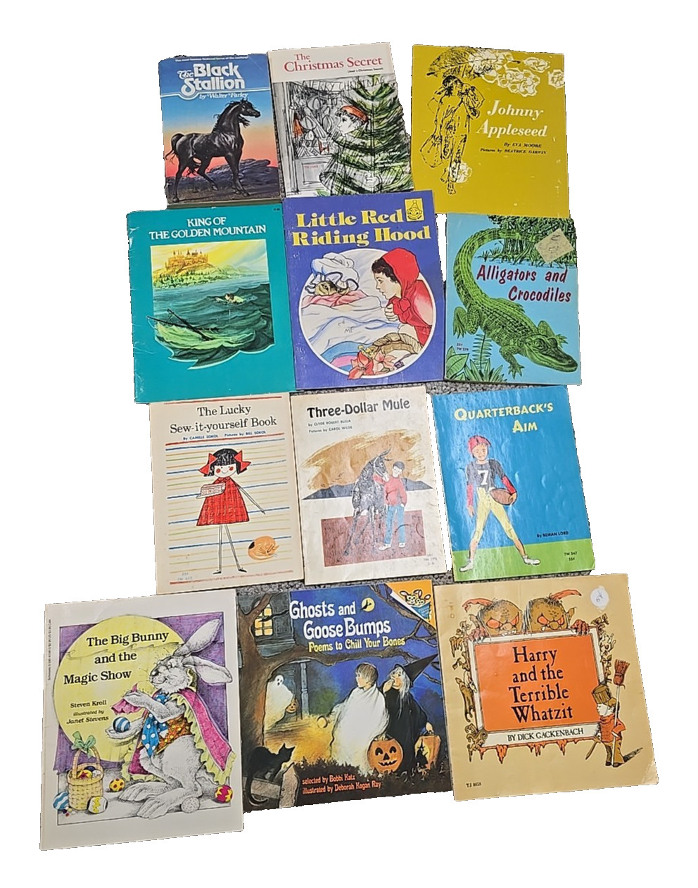 Lot of 12 Vintage Mixed Authors Fiction Paperback Novel Children’s Story Books