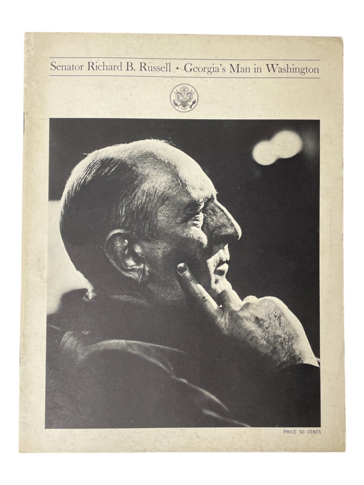 Senator Richard B. Russell, Georgia U.S. Senate Booklet Press Media Guide Bio