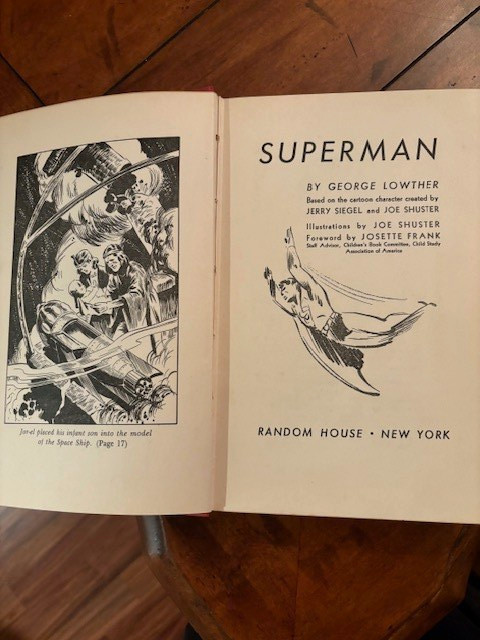 Superman by George Lowther – 1942 Hardcover, Random House Publishing
