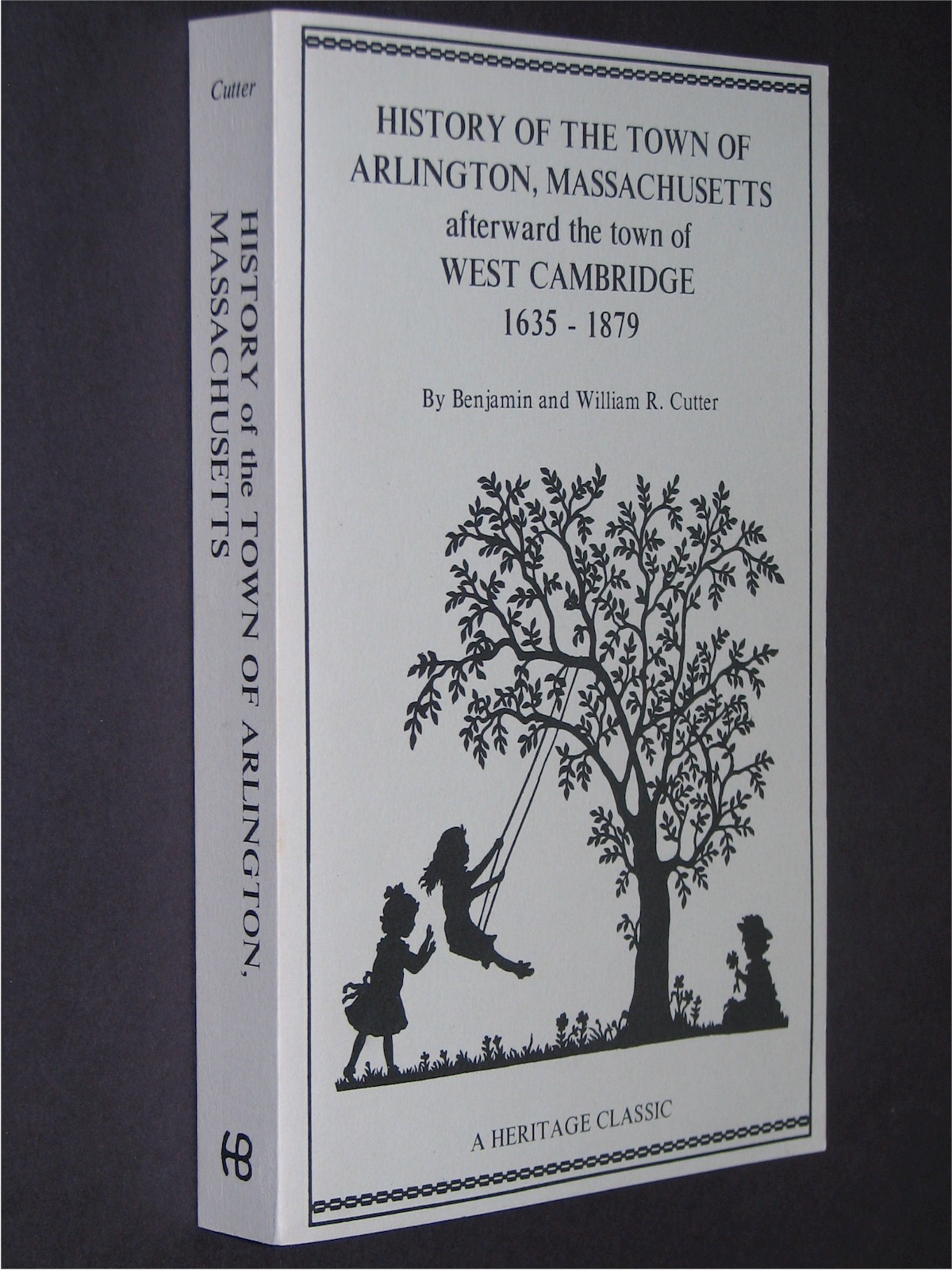 Arlington Massachusetts MA history genealogy West Cambridge 1880 reprint