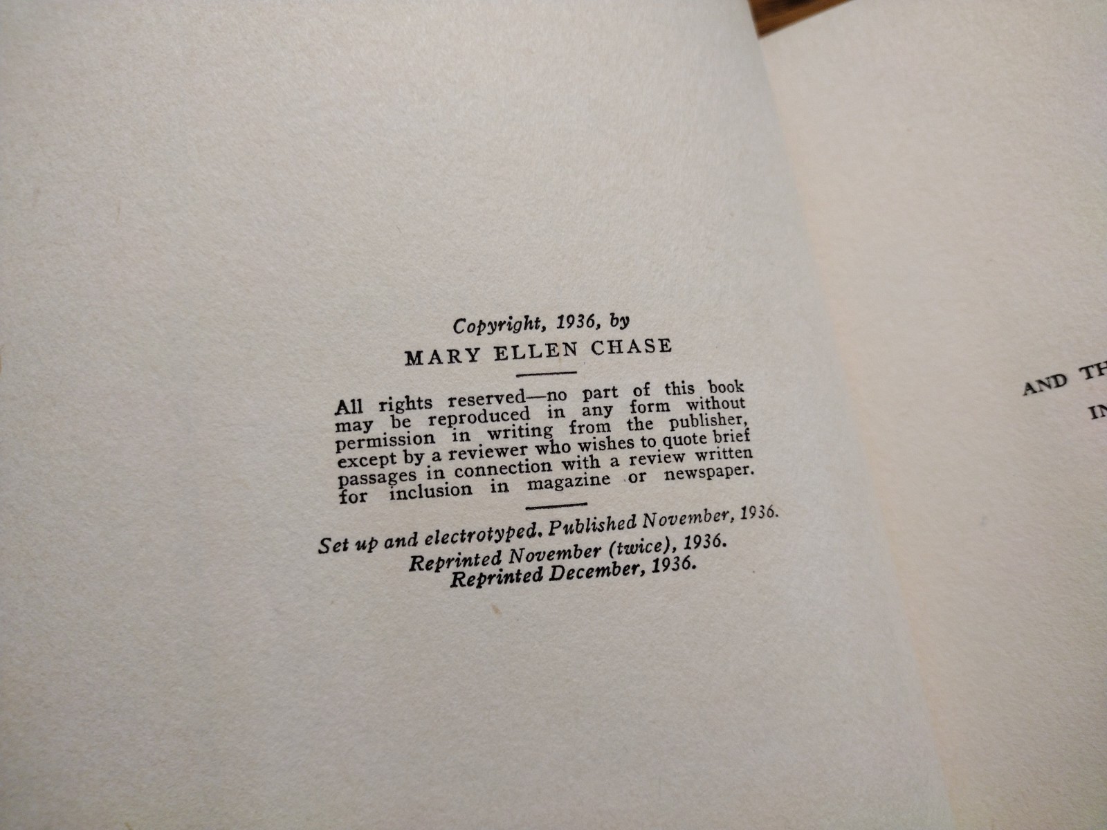 This England Mary Ellen Chase 1936 The Macmillan Company 198 pages