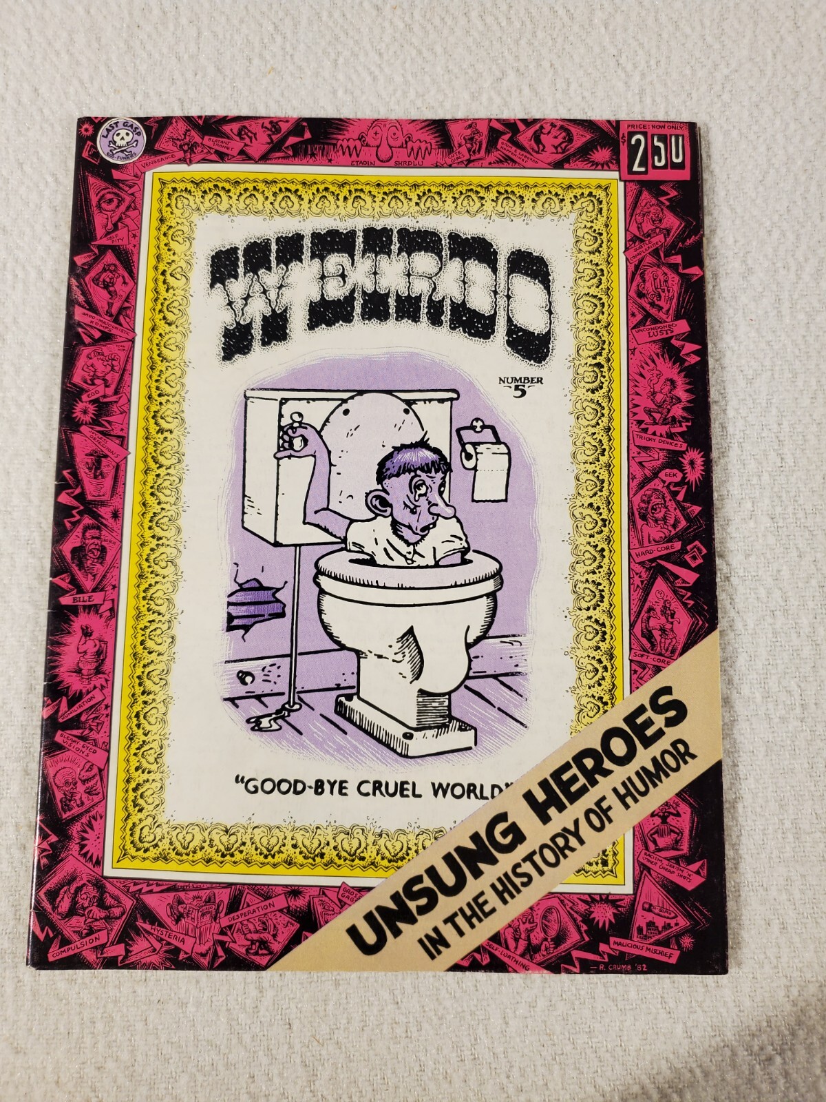 Vintage Last Gasp Magazines R Crumb Underground Comix ~ 1982 Weirdo #5 1st Print