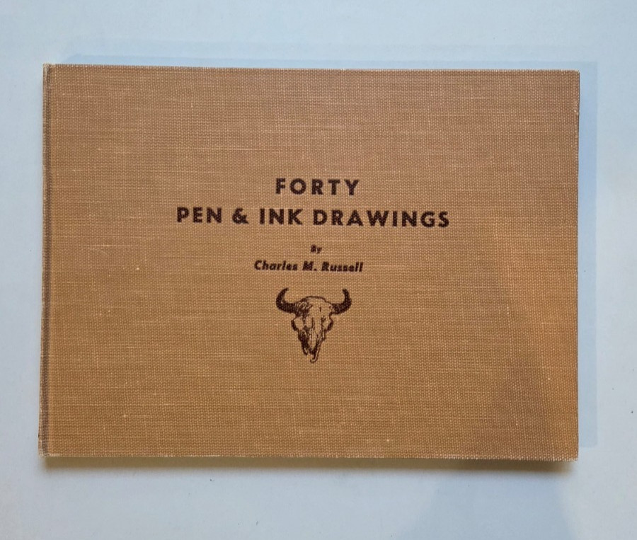 Forty Pen and Ink Drawings by Charles Russell (First Edition, 1947 Hardcover)