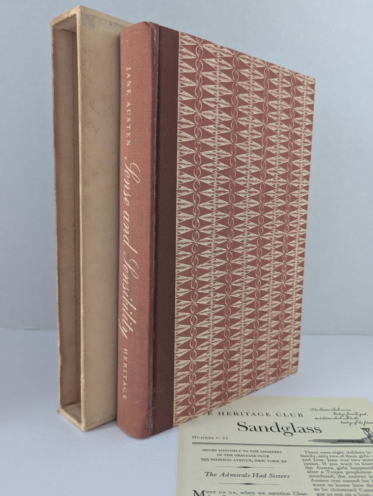 Sense & Sensibility Heritage Press 1957 Jane Austen Slipcase HC Illustrated VTG