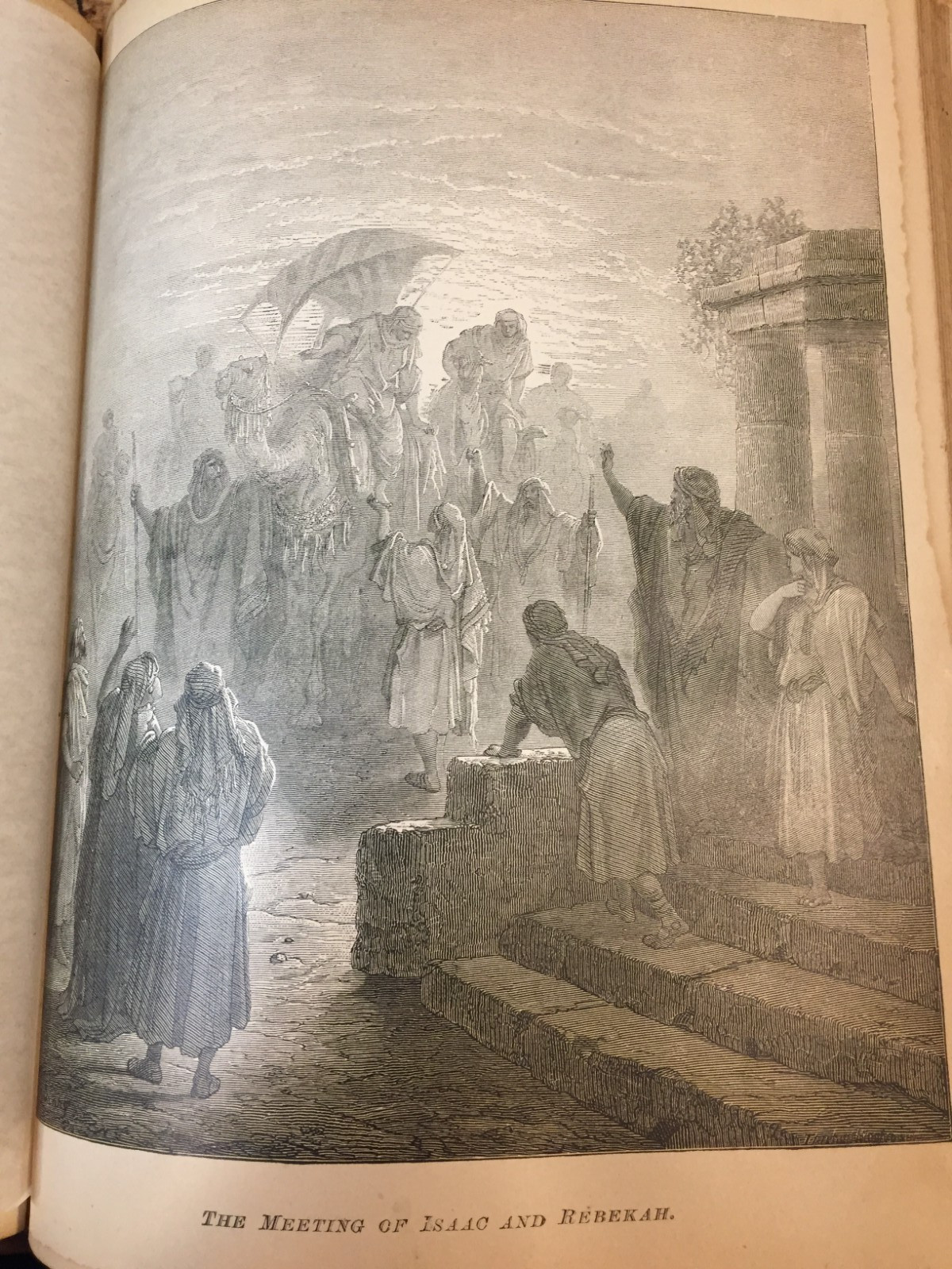 Antique Catholic Family Bible Latin Vulgate Douay Rheims Gospel Christianity