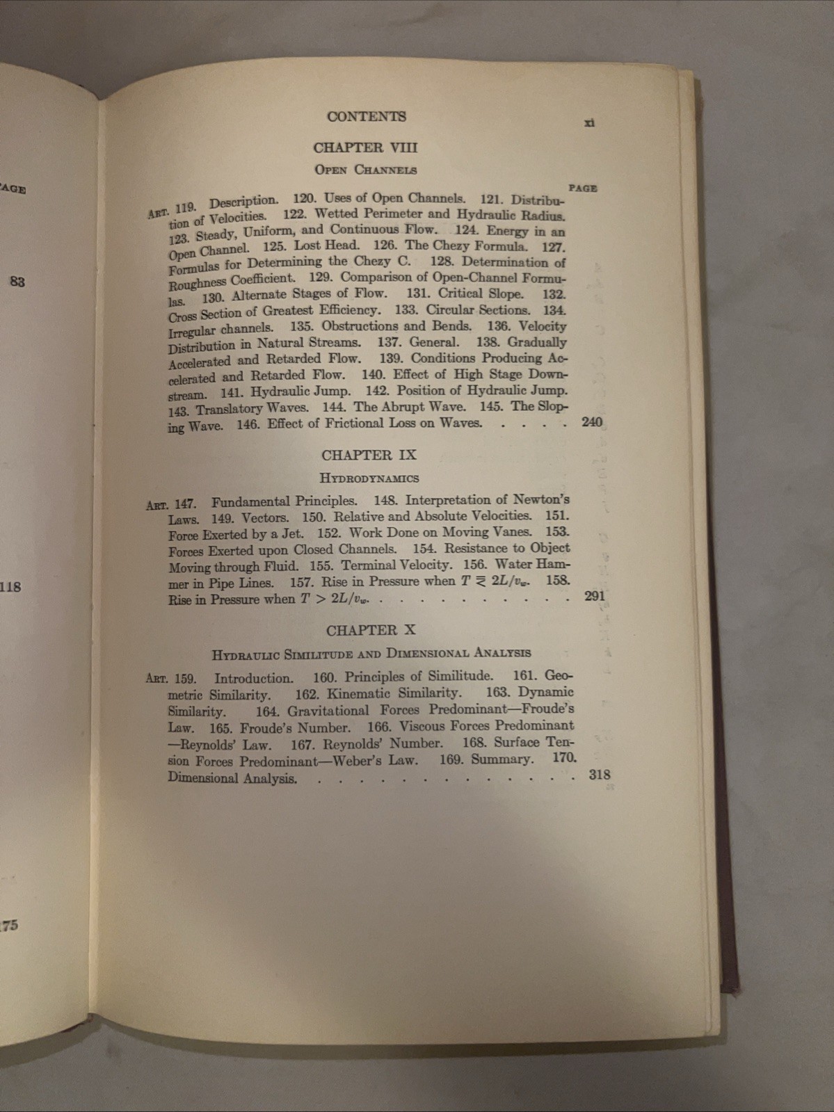 1956 Antique John Wiley & Sons Engineering Book „Hydraulics“ Fifth Edition