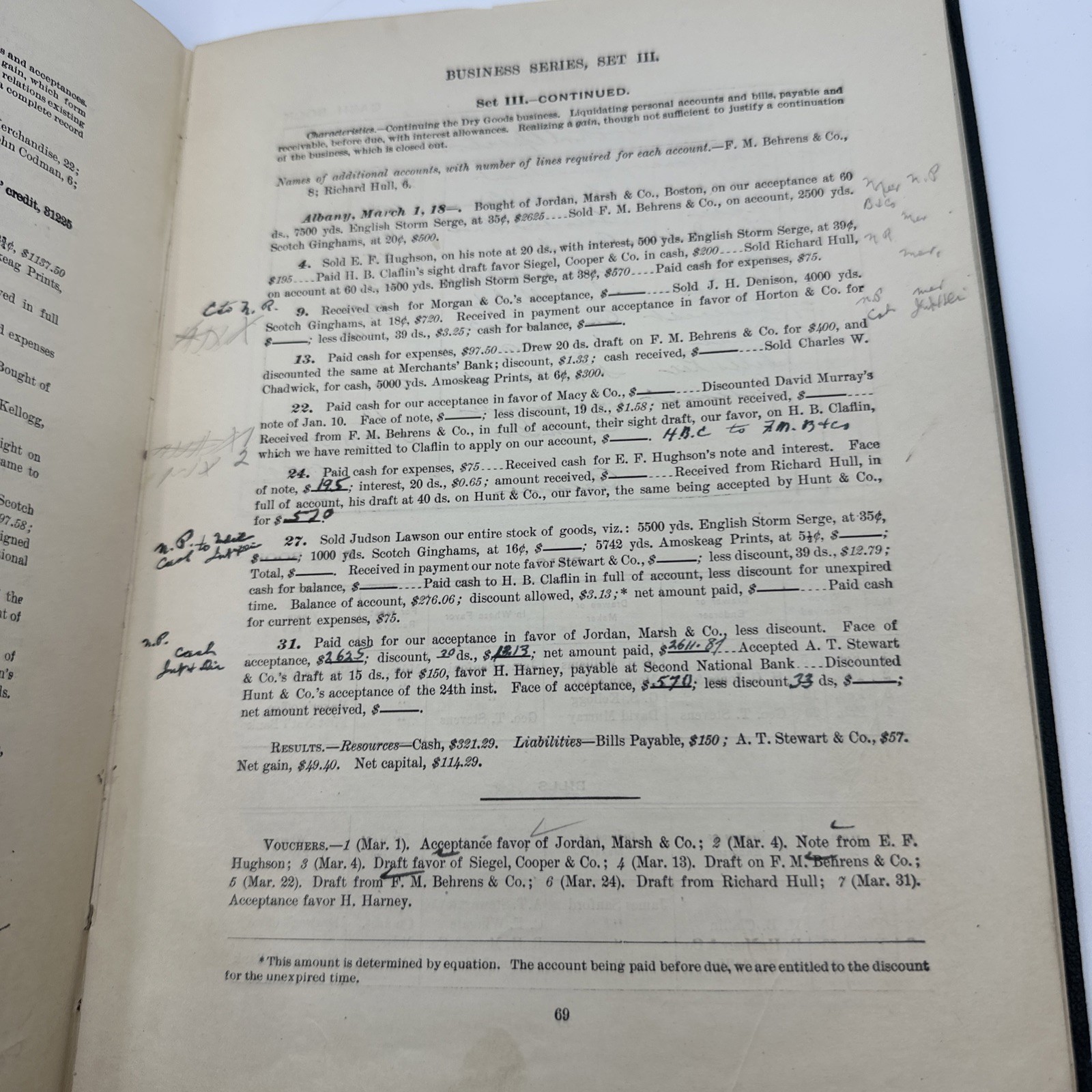 Packard Method Teaching Bookkeeping 1896 Gilt Spine Business Antique (26-15)
