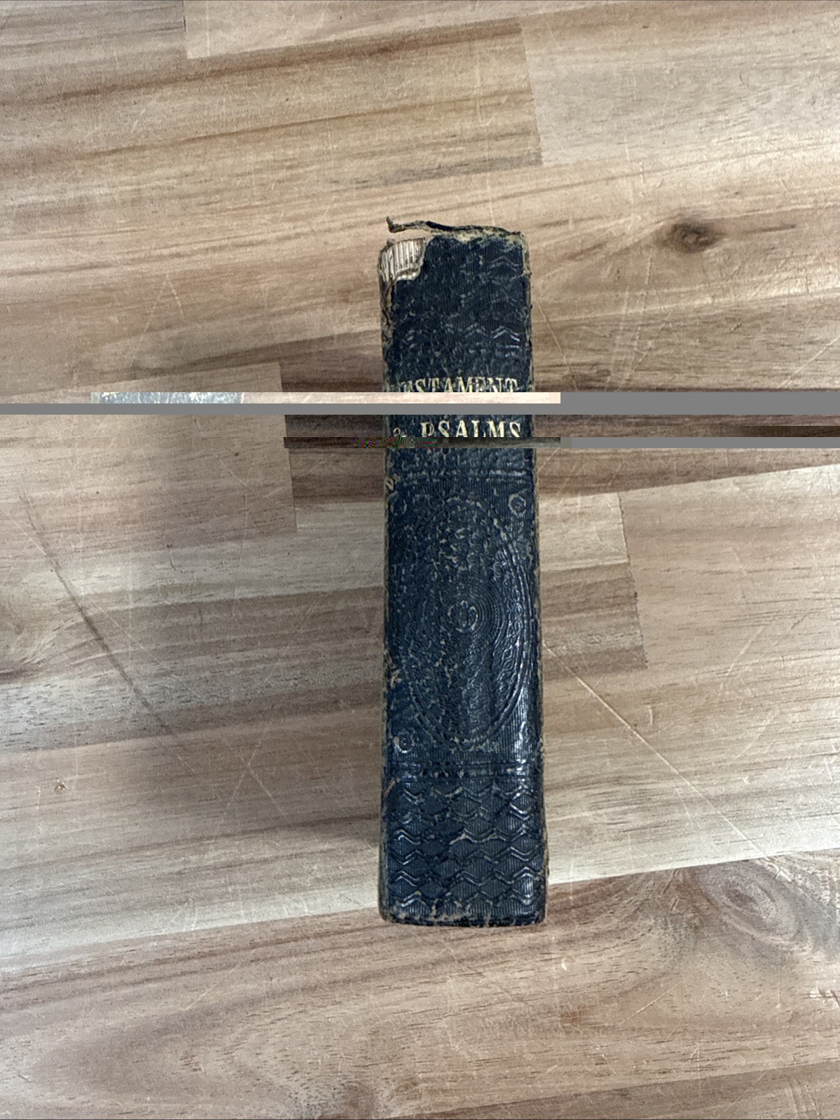 1852 NEW TESTAMENT pocket AMERICAN BIBLE SOCIETY leather PRE CIVIL WAR antique