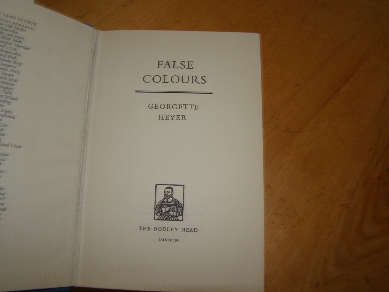 FALSE COLOURS GEORGETTE HEYER 1ST EDITION 1963 HC DJ