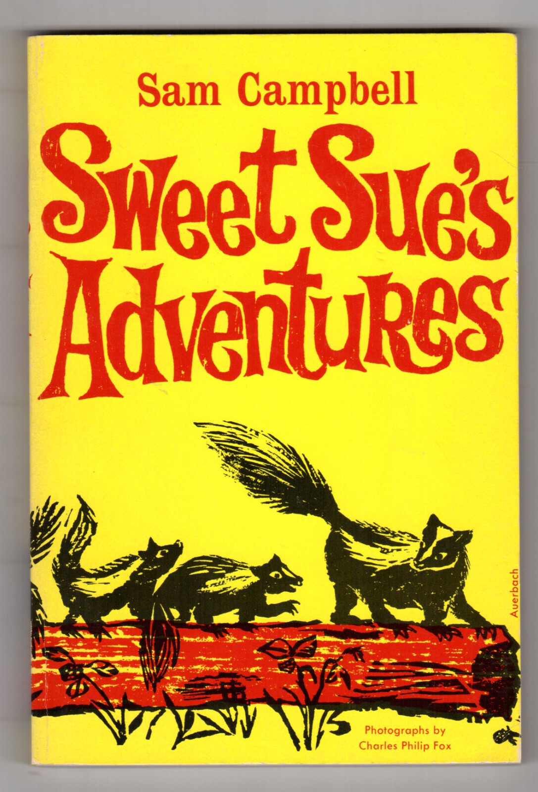 Sam Cambell SWEET SUE’S ADVENTURES Forest Life Unread! Childrens Skunk Photos