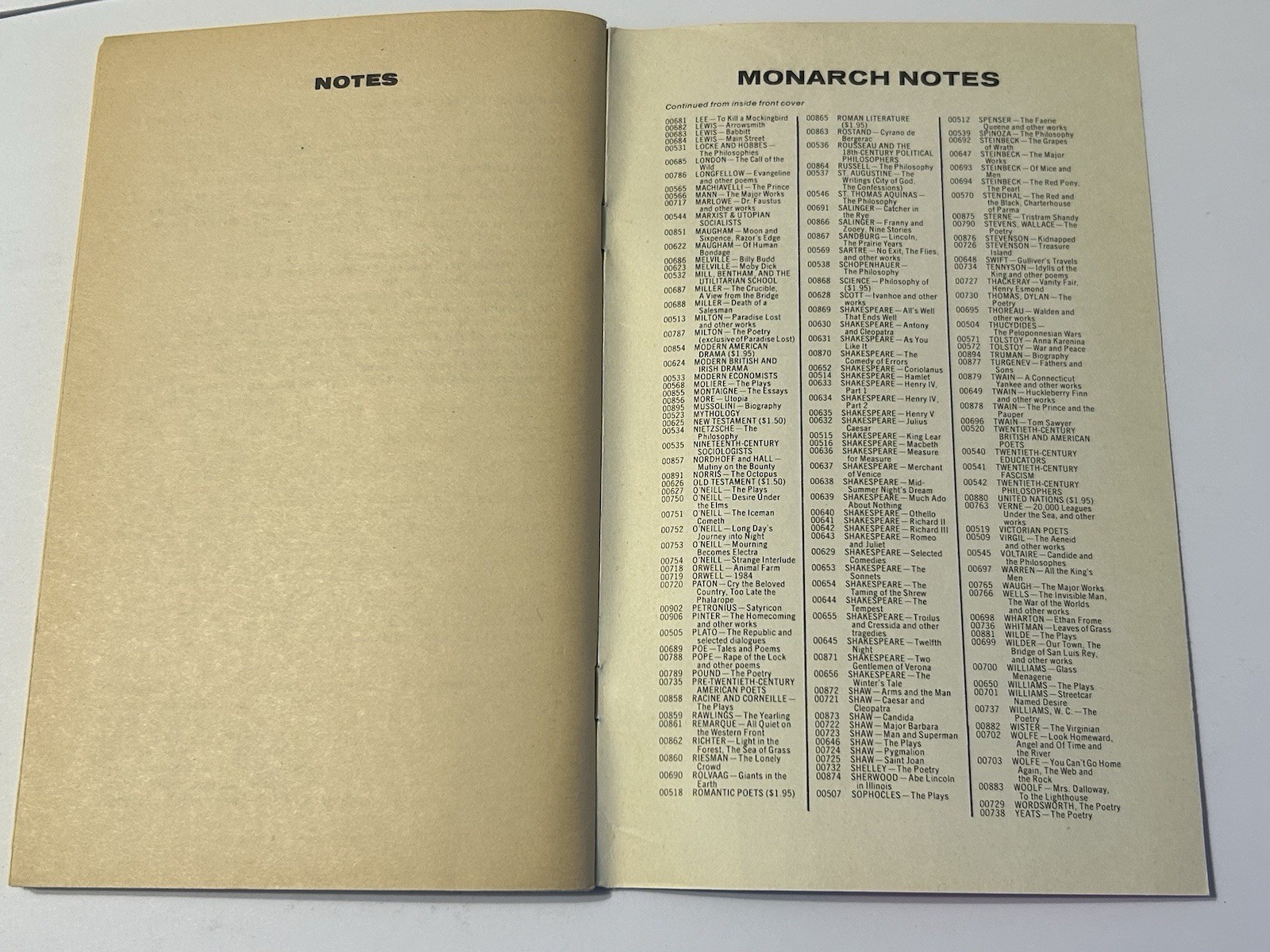 Monarch Notes & Critical Study Guide: Jonathan Swift’s Gulliver’s Travels 1964