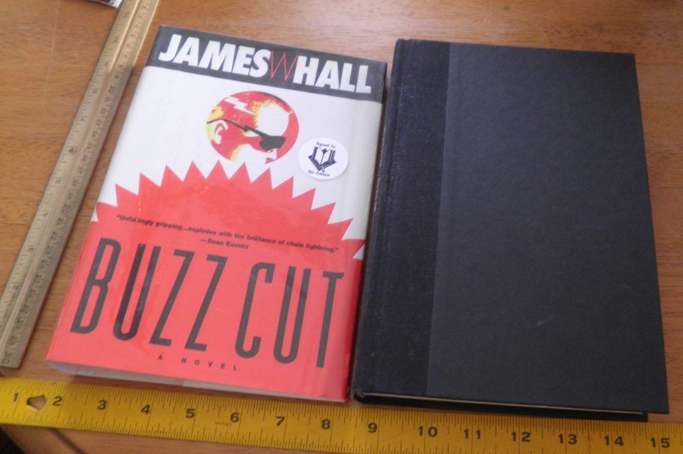 James W Hall Buzz Cut 1st edition signed hardcover book