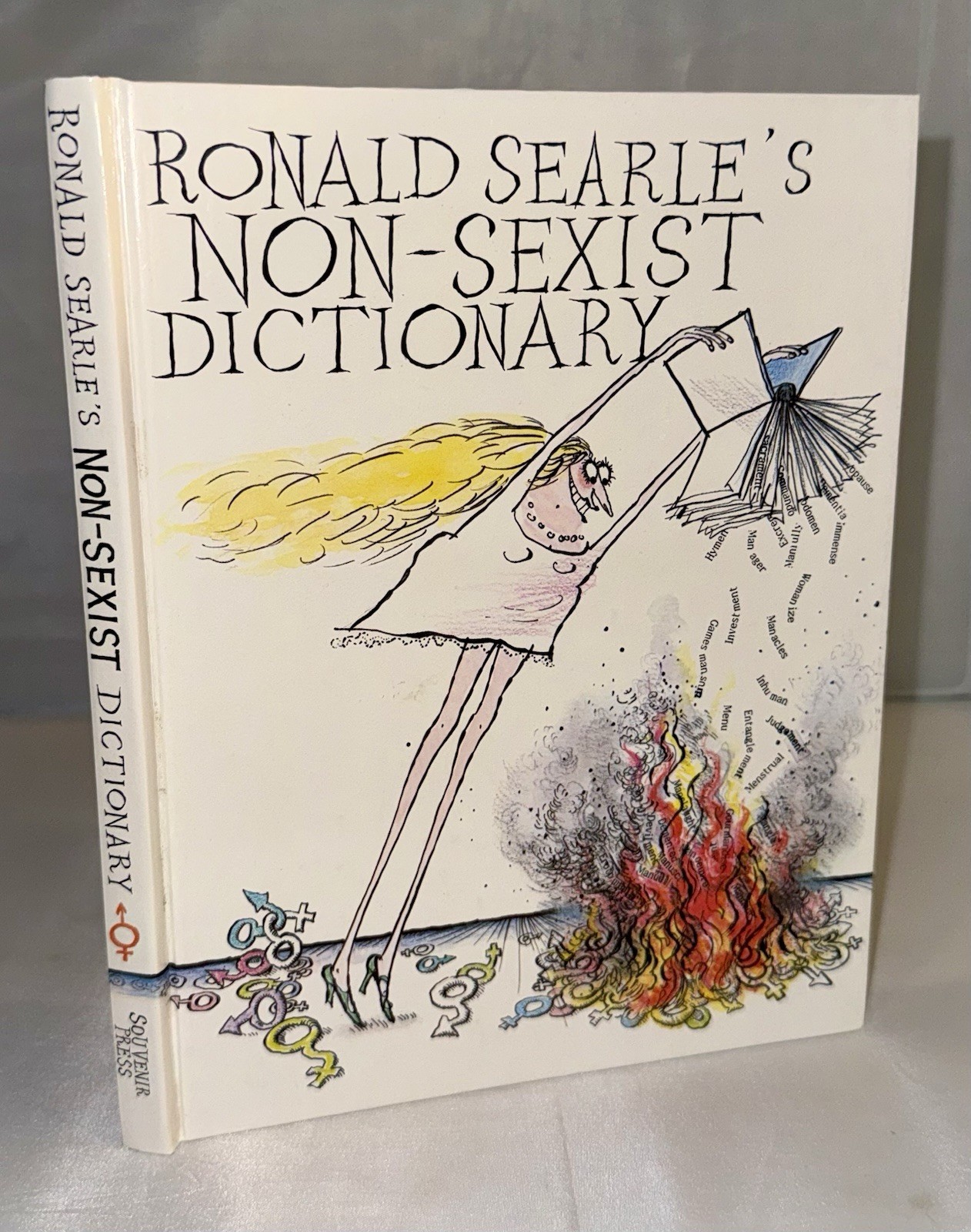 Ronald Searle’s Non-Sexist Dictionary 1988 First Edition Illustrated Hardcover