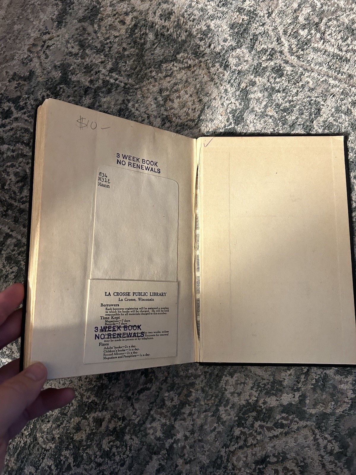 Thomas Mann / Last Essays / 1st Edition / HCDJ / Knopf 1959 / Ex Libris