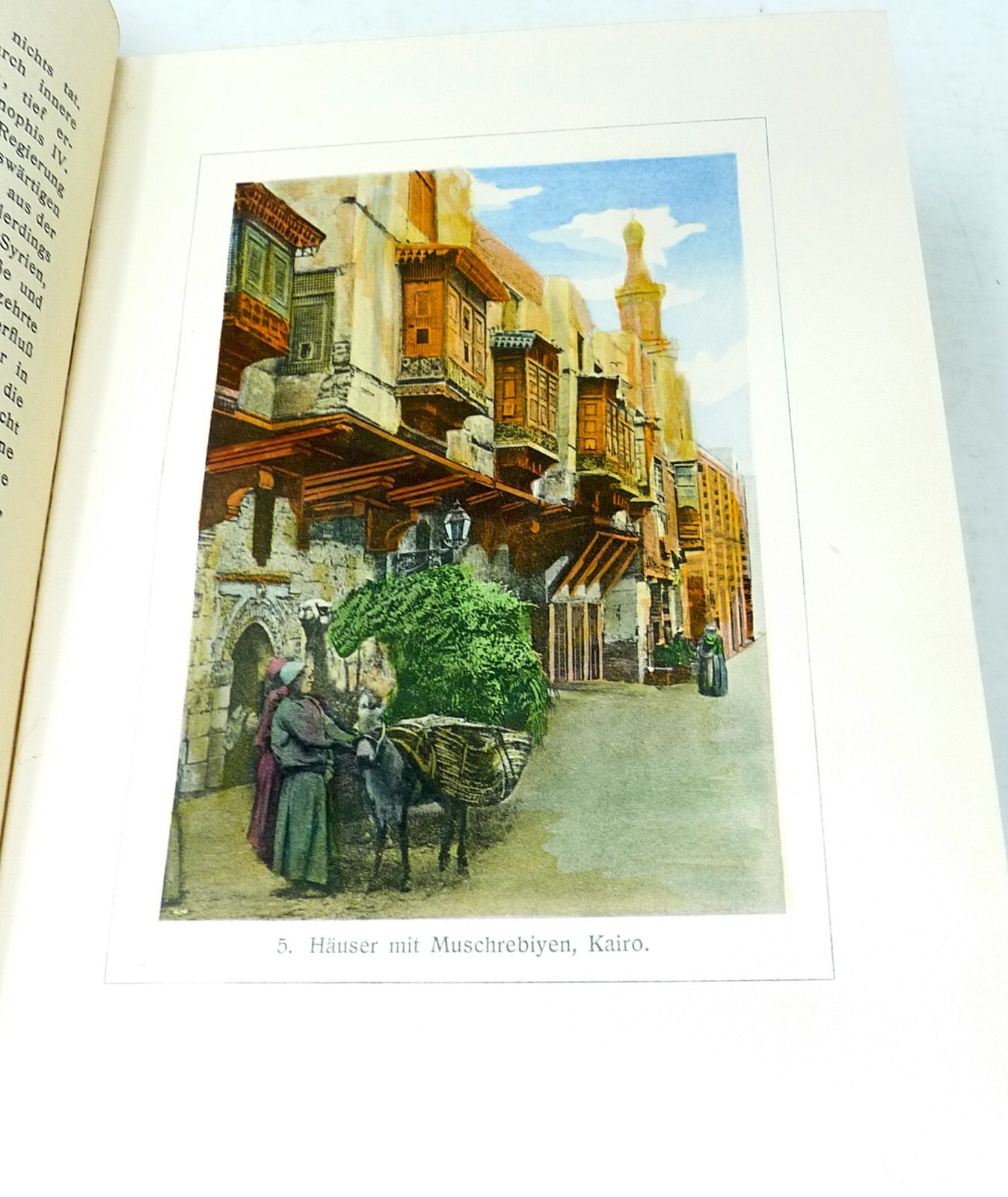 1905 Egypt History Travel Hand Colored Illustrations Cairo Luxor Aswan in German