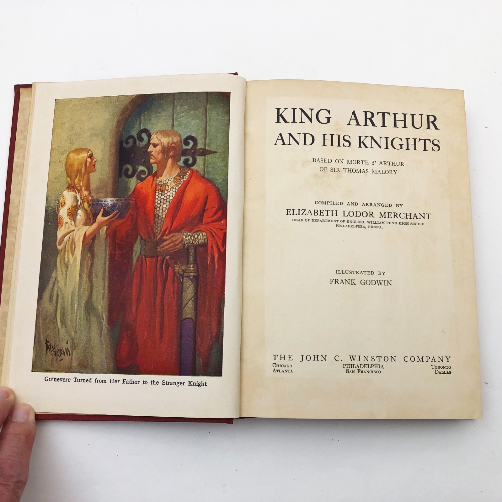 King Arthur and His Knights E L Merchant Illustrated HB 1927 USA 256 pages