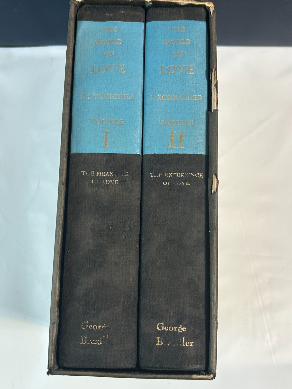 1st Printing The World of Love by Schneider 2 Volumes Set Plus Slipcase