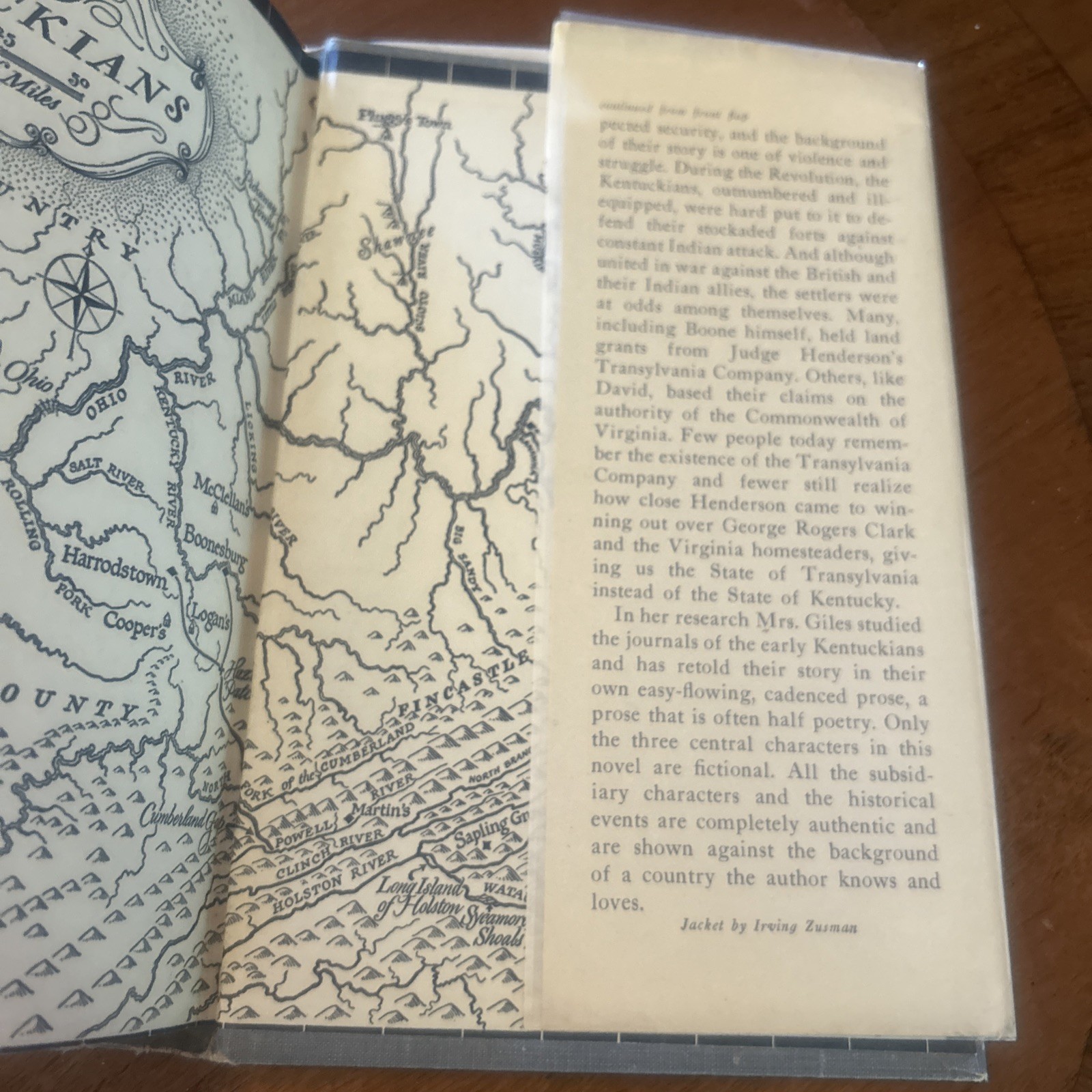 1ST ED The Kentuckians by Janice Holt Giles 1953 HCDJ ( Not BCE) VG+
