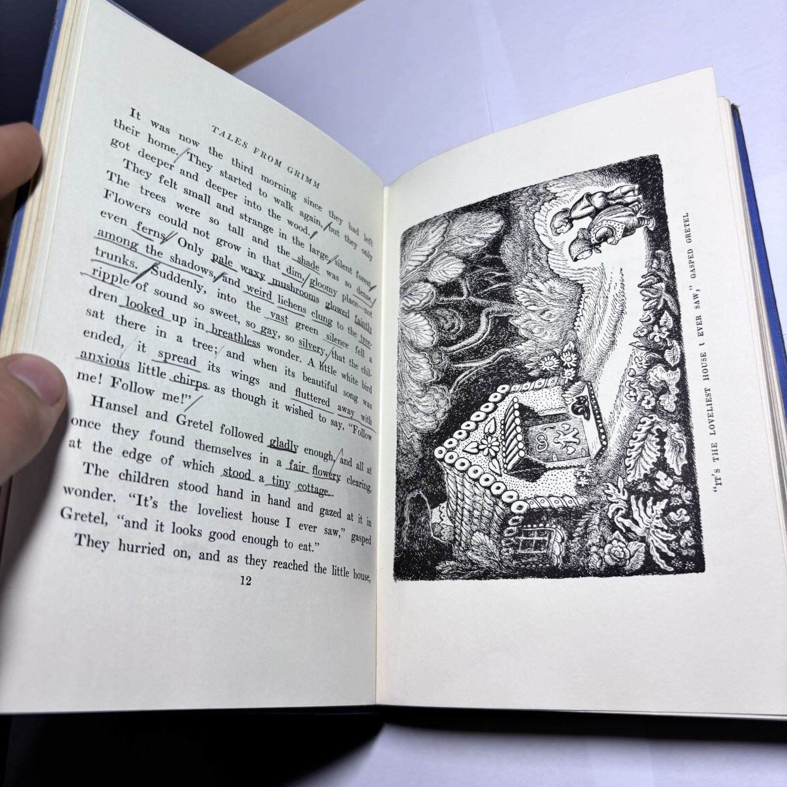 Wanda Gag Tales From Grimm 1936 Ninth Printing Illustrated Vintage Fairy Book