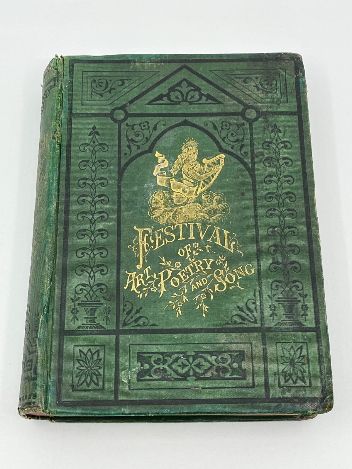 Festival of Art Poetry and Song 1880 Vintage Hardcover RARE Illustrated Saunders