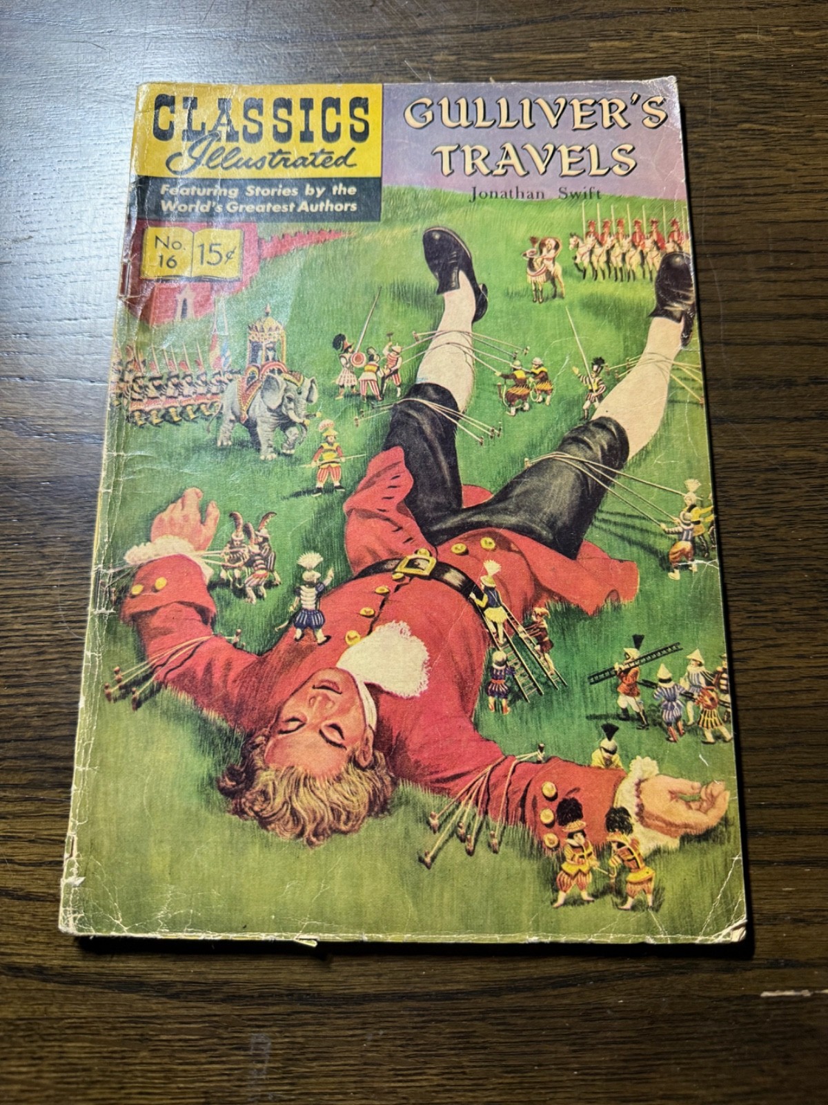 Classics Illustrated #16 GULLIVER’S TRAVELS Comic Book 1944 Johnathan Swift