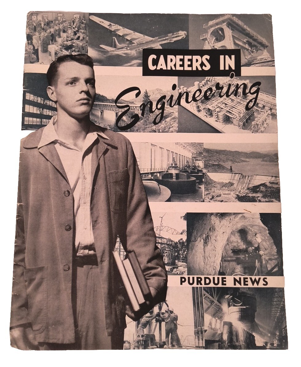 Careers In Engineering Purdue News 1952 Vol 24 #2