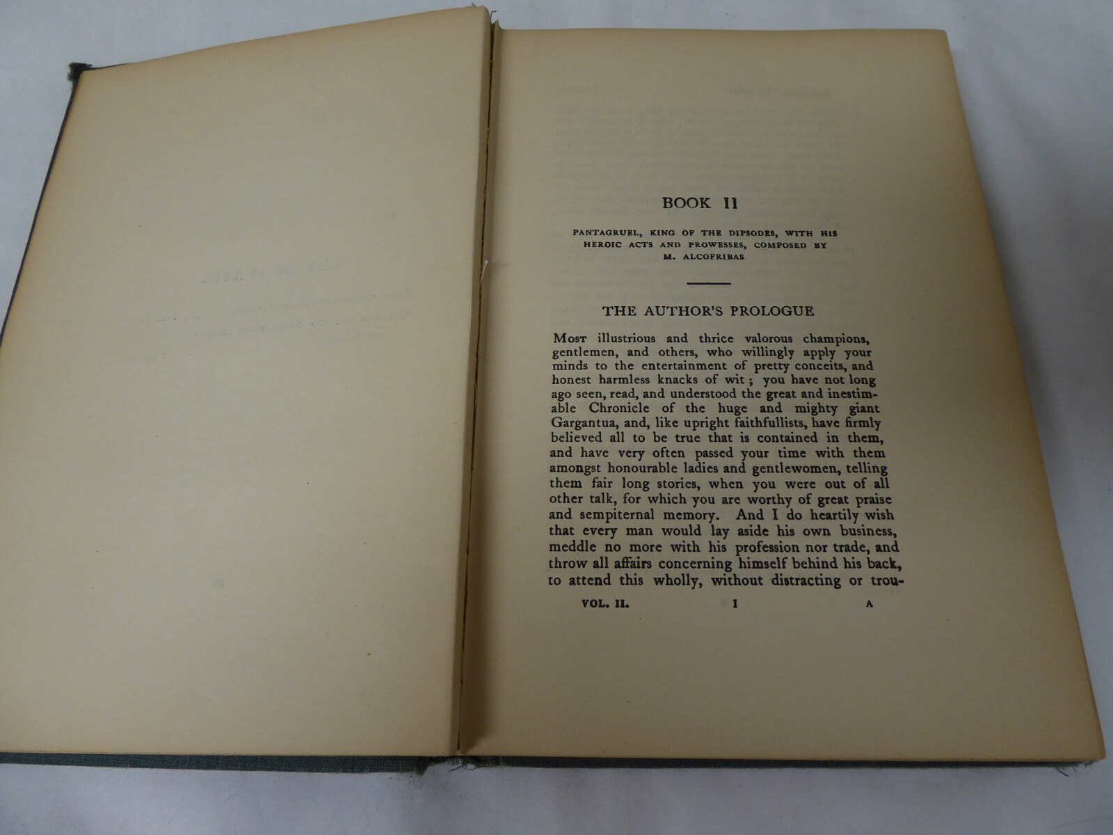 THE WORKS OF FRANCOIS RABELAIS – BOOK II – GIBBINGS & COMPANY LIMITED