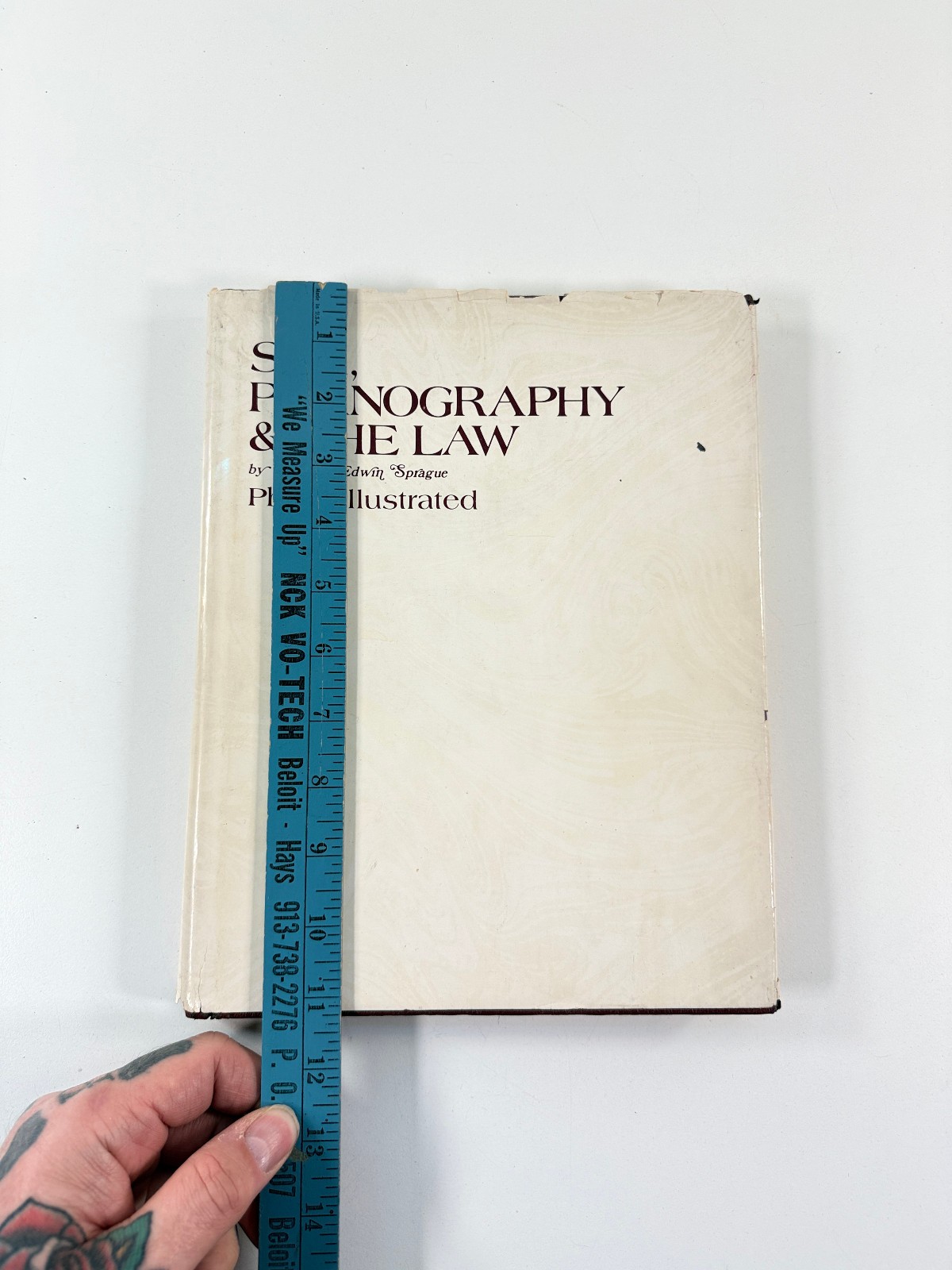 1970 Sex Pornography & Law HC 1st Ed Book risque Academy Sprague