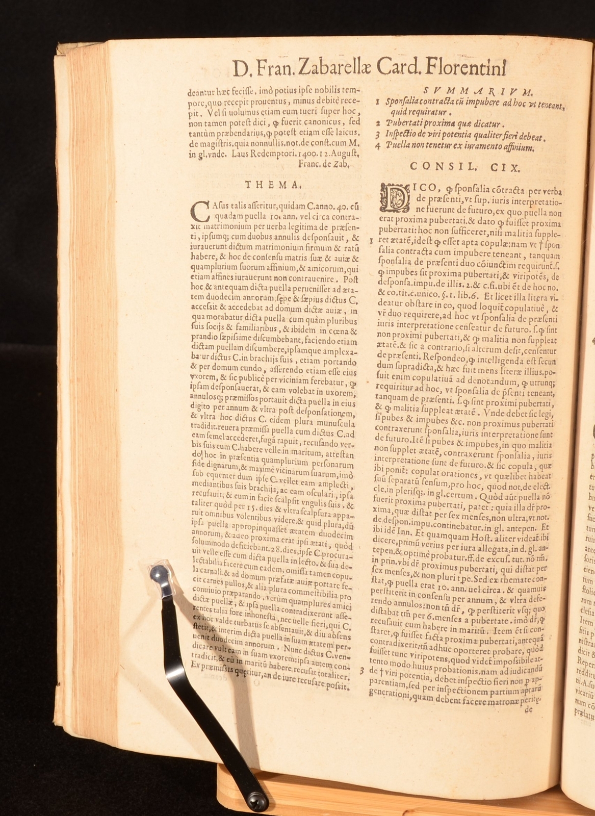 1581 Consilia Eminentissimi I. V. Francesco Zabarella Latin Very Scarce 1st