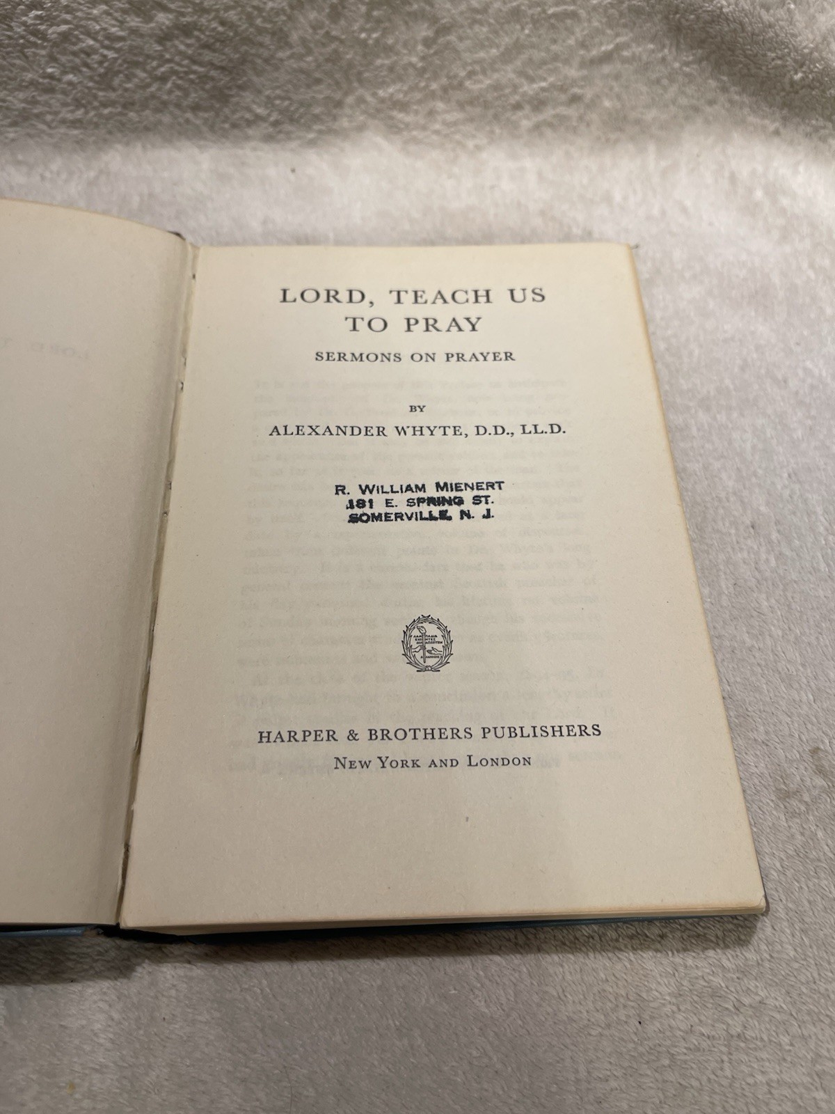 Lord Teach Us to Pray by Alexander Whyte – HC