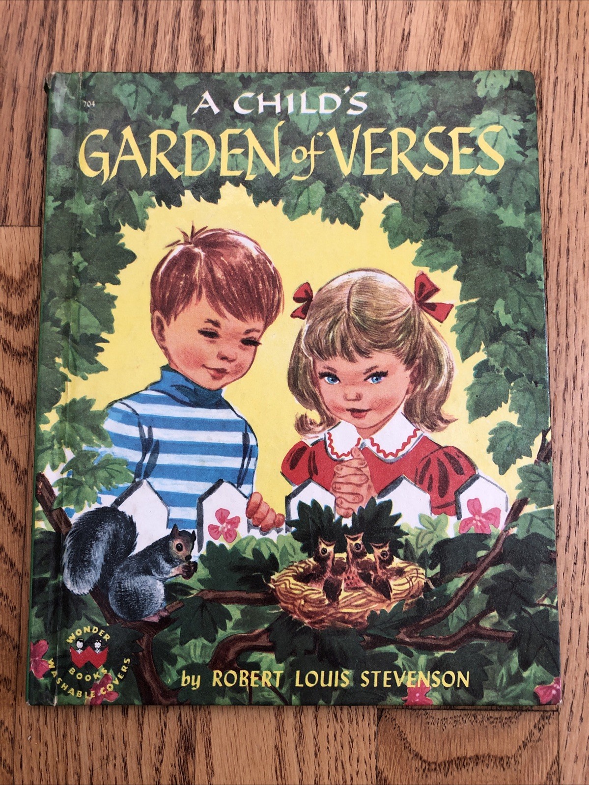 Vtg 1958 A CHILD’S GARDEN OF VERSES Ruth Wood Robert Louis Stevenson Wonder Book