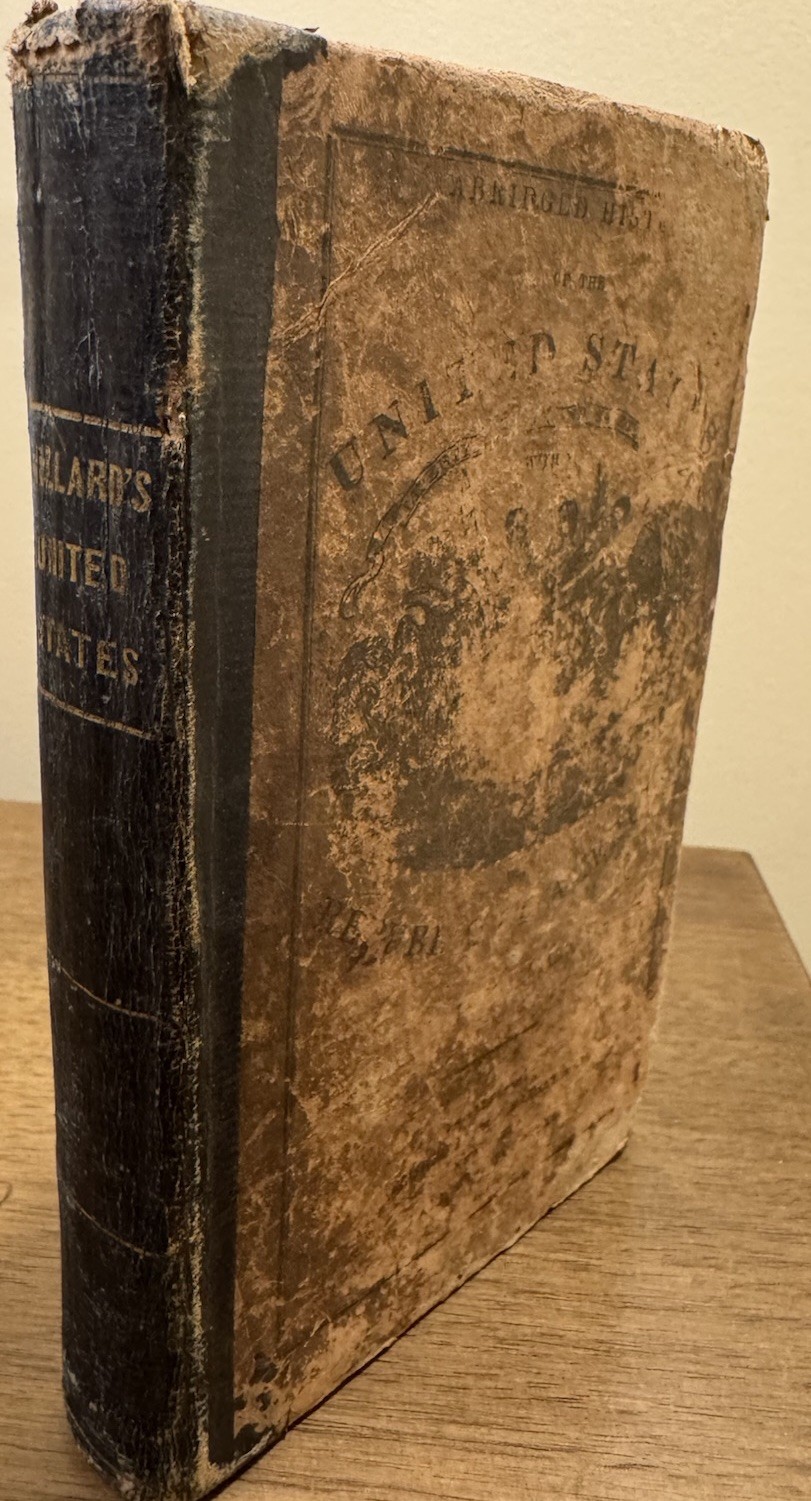 Antique Book „An Abridged History of the United States“ Emma Willard 1844