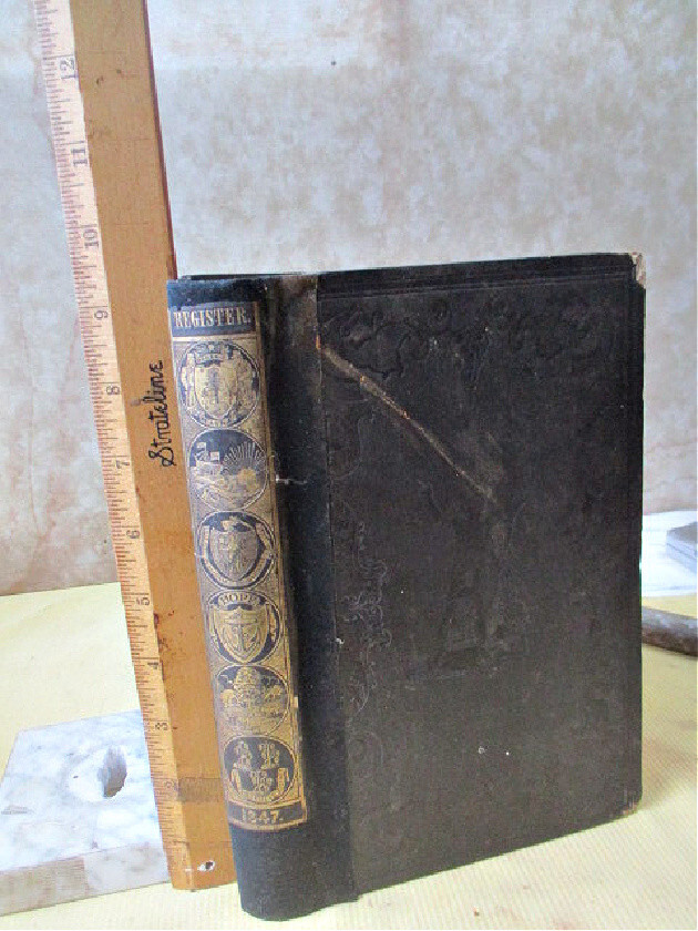 Vol.1,NEW ENGLAND HISTORICAL & GENEALOGICAL REGISTER,1847,Cogswell,Illust,1st ED