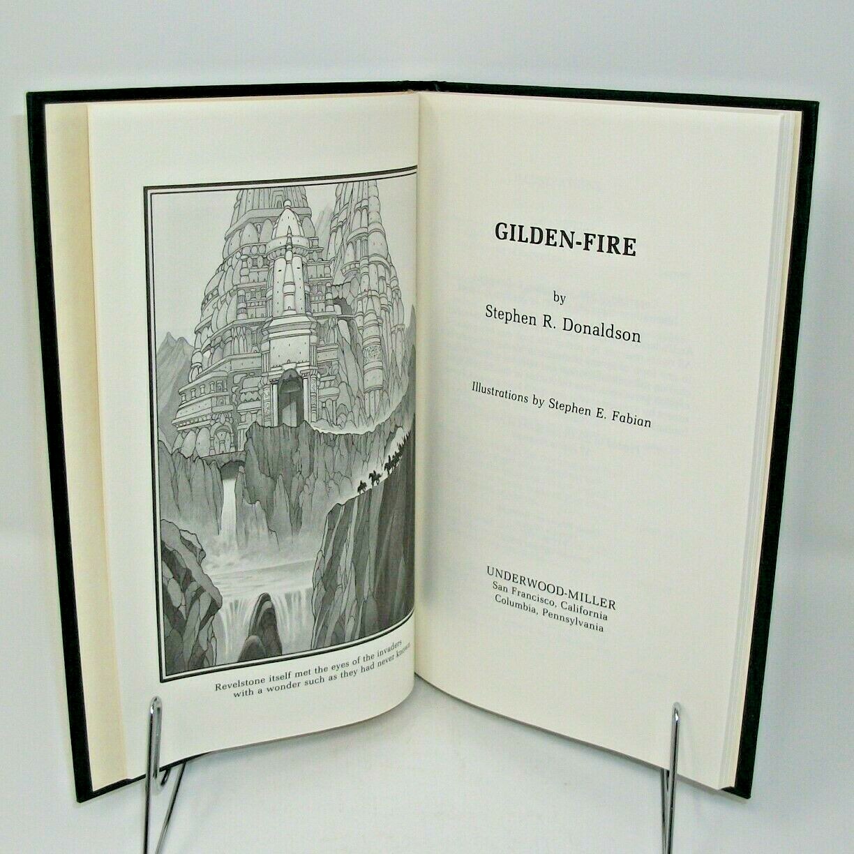 Gilden-Fire by Stephen R. Donaldson Illustrated by Stephen E. Fabian HC DJ 1981