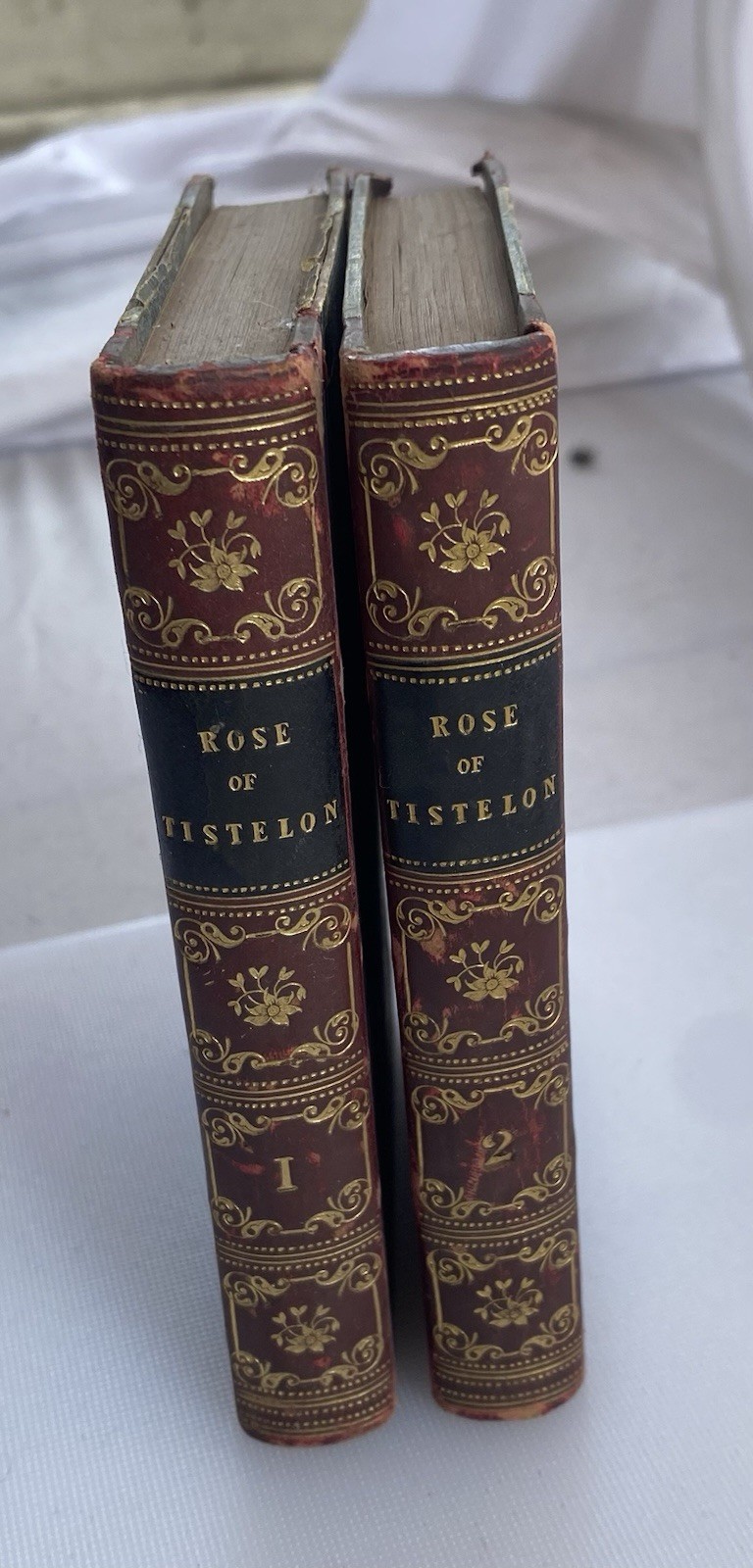 Rose Of Tistelon Emilie Flygare-Carlin Gothic Romance 1844 2vol 1st Ed