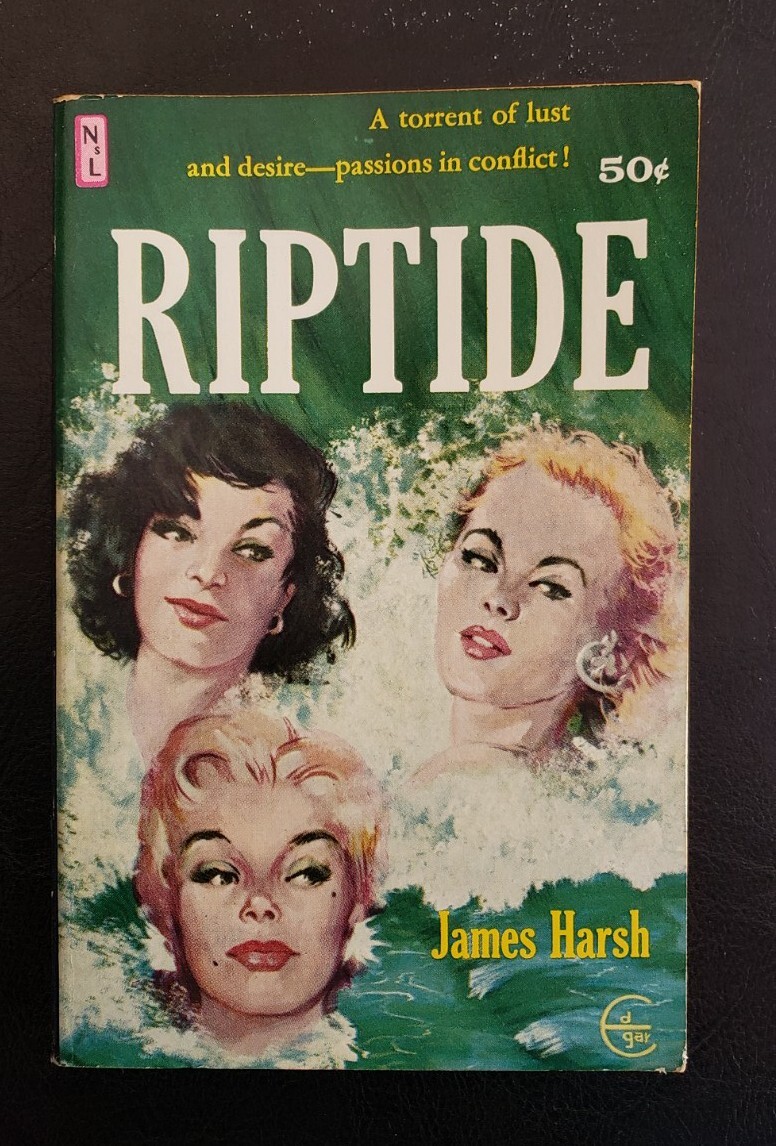 Riptide James Harsh Newsstand Library U110 Edgar GGA Vintage Pulp Sleaze fiction