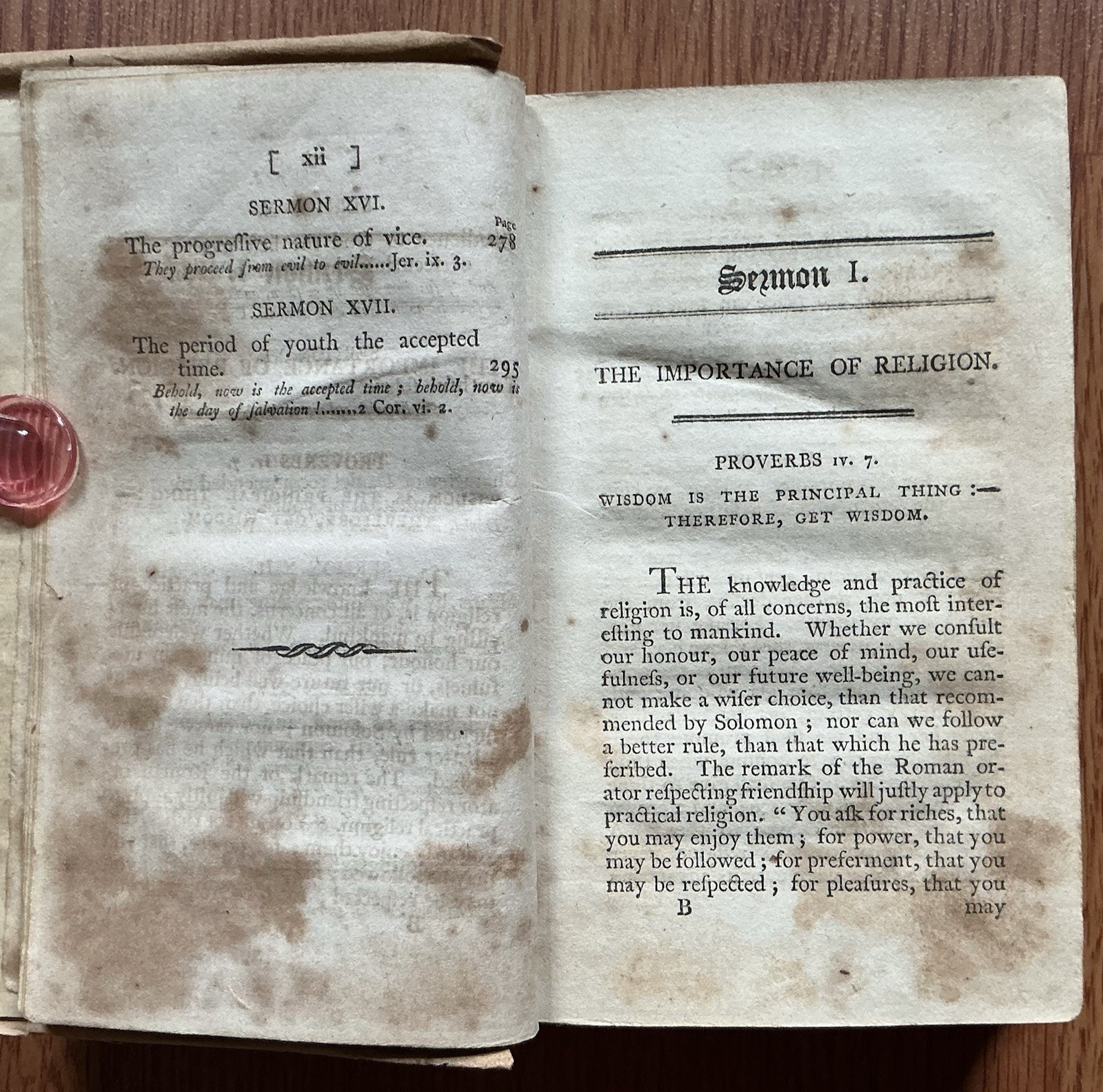 DISCOURSES YOUNG PERSONS John Clarke Old 1804 Leather Christian Religious Book