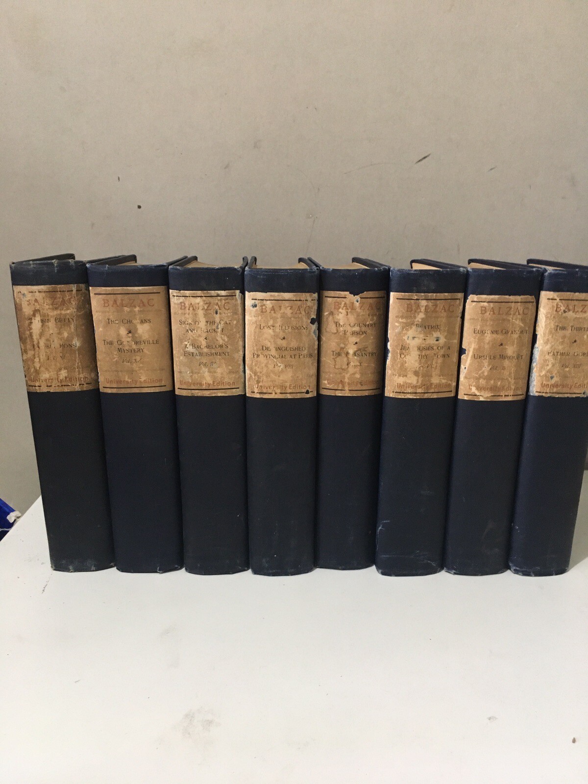 Works of Honore de Balzac – 8 Vol Hardcover 1900s The University Society Publish