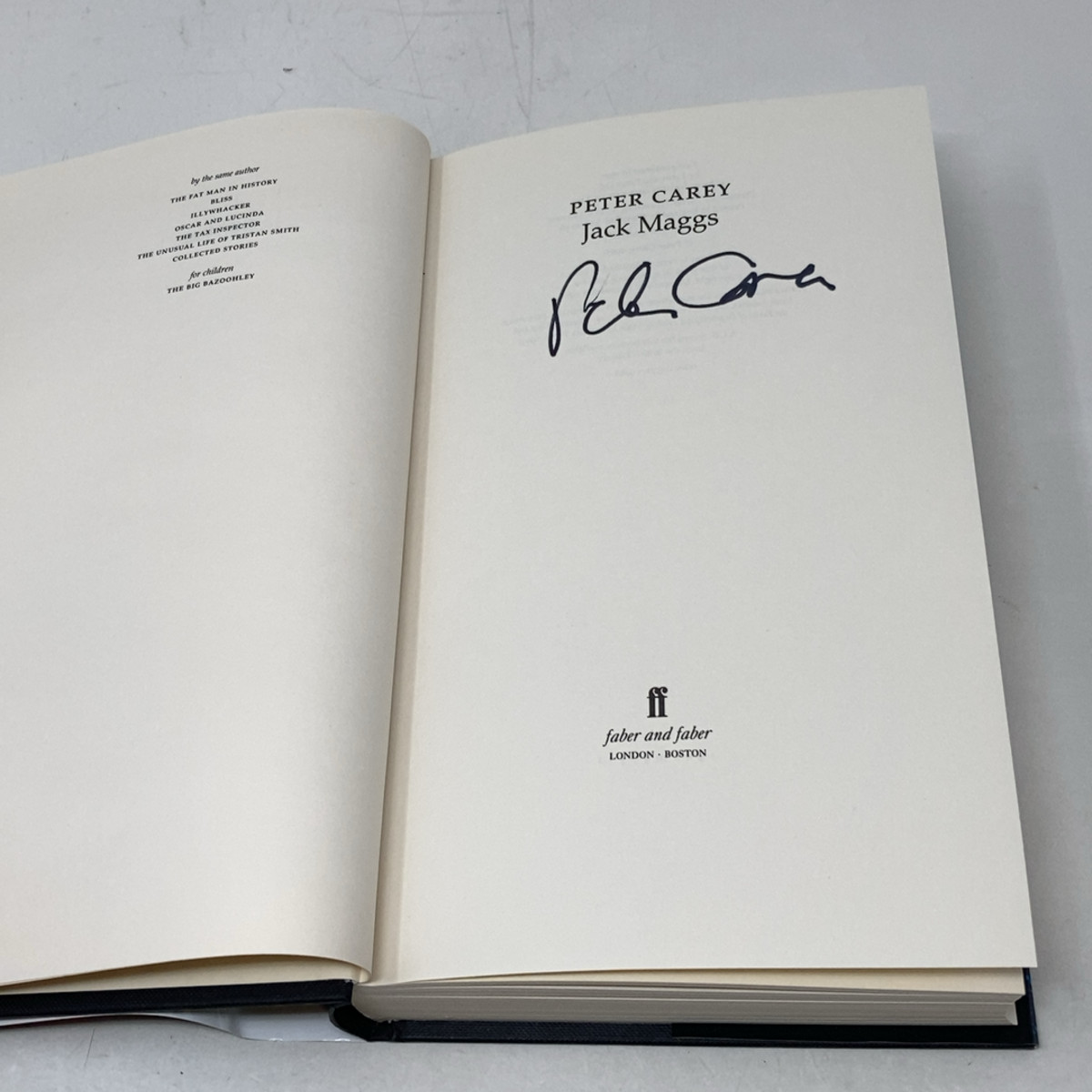 Jack Maggs – 1st UK Edition/1st Printing by Peter Carey HC First Edition Like N