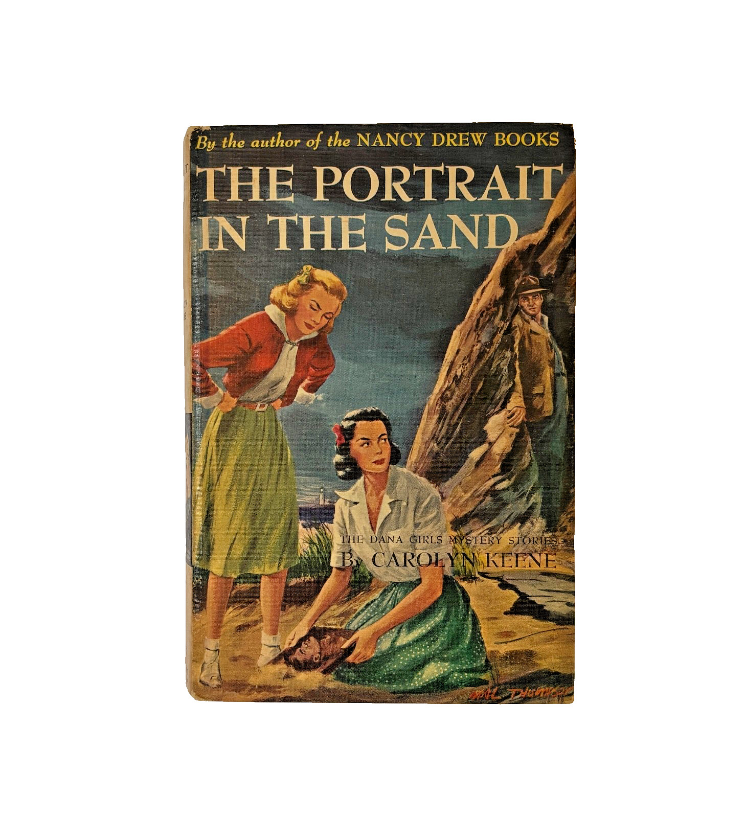 1943 The PORTRAIT in the SAND Keene Dana Girls Mystery Series 12 Vtg Hardback YA