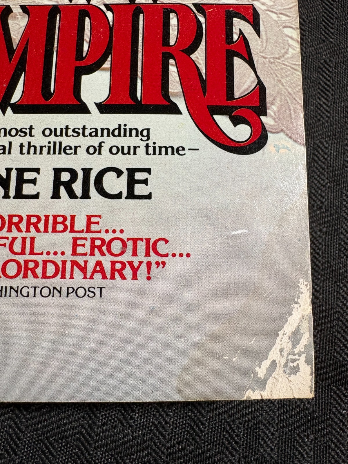 1977 INTERVIEW WITH THE VAMPIRE by Anne Rice VG 4.0 1st Ballantine Paperback
