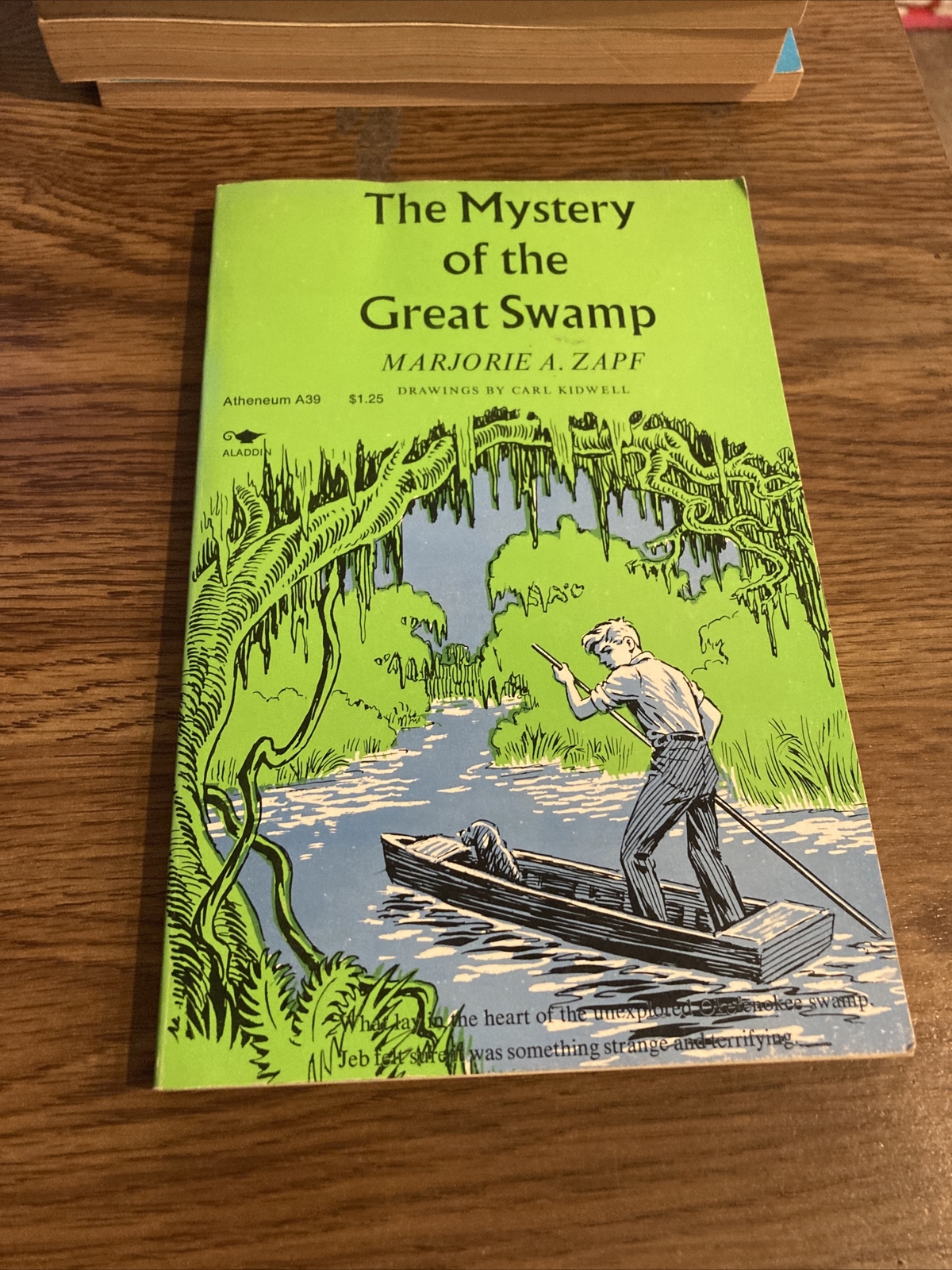 The Mystery of the Great Swamp, Marjorie A Zapf 1967 Antheneum Paperback