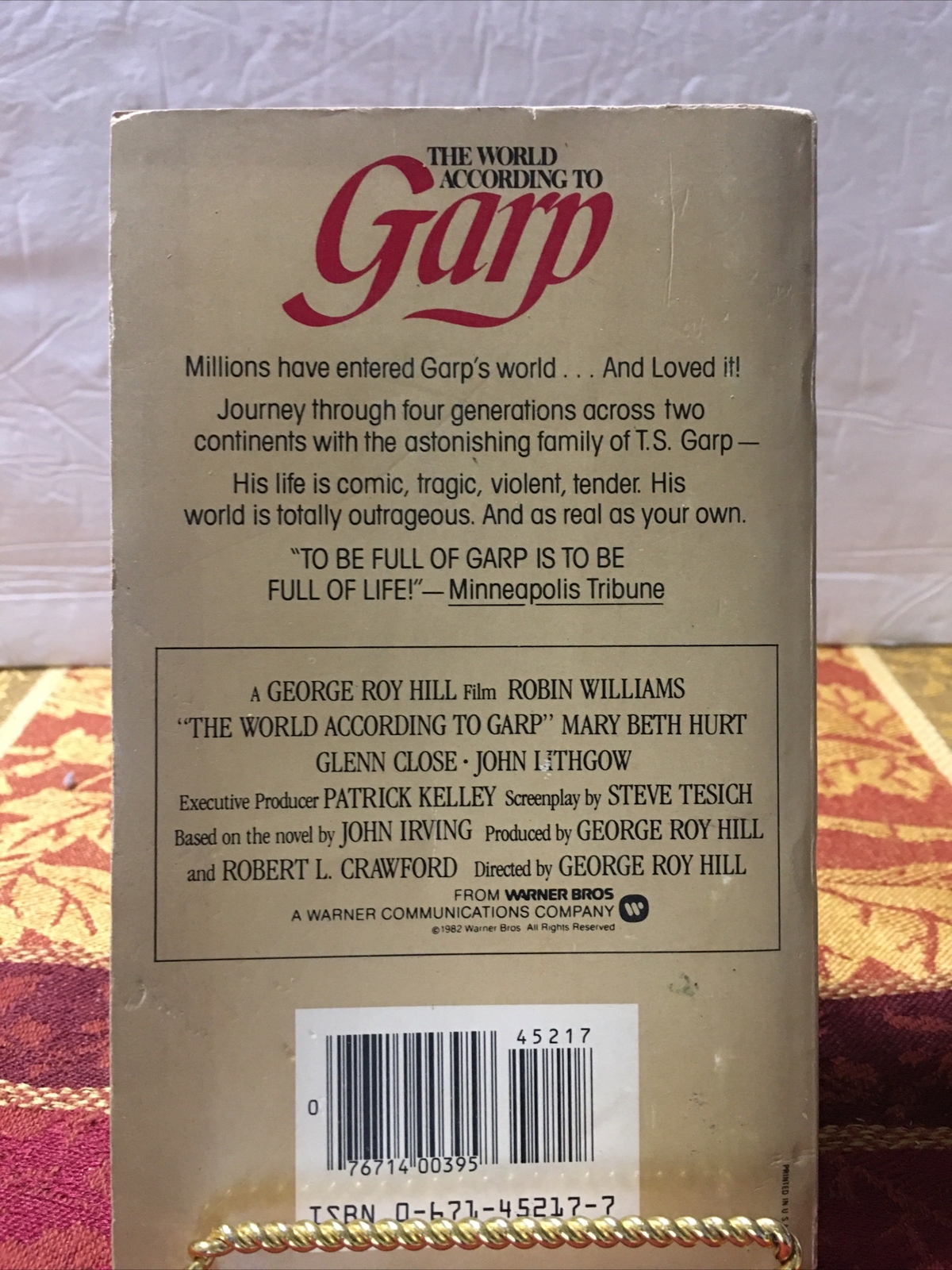 THE WORLD ACCORDING TO GARP By John Irving Vintage Paperback 1979