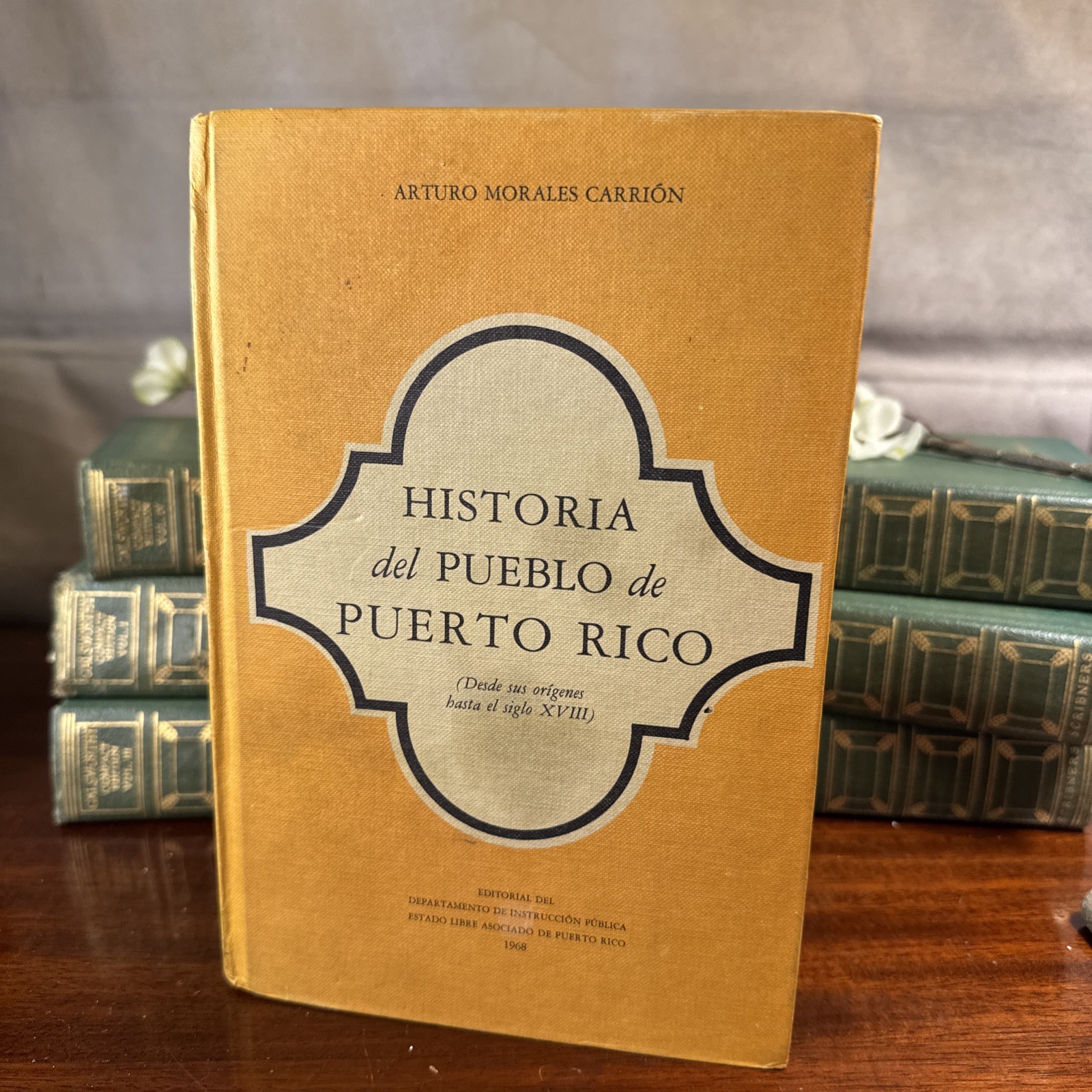HISTORIA DEL PUEBLO DE PUERTO RICO 1968 1st Ed – Colonial History Hardcover