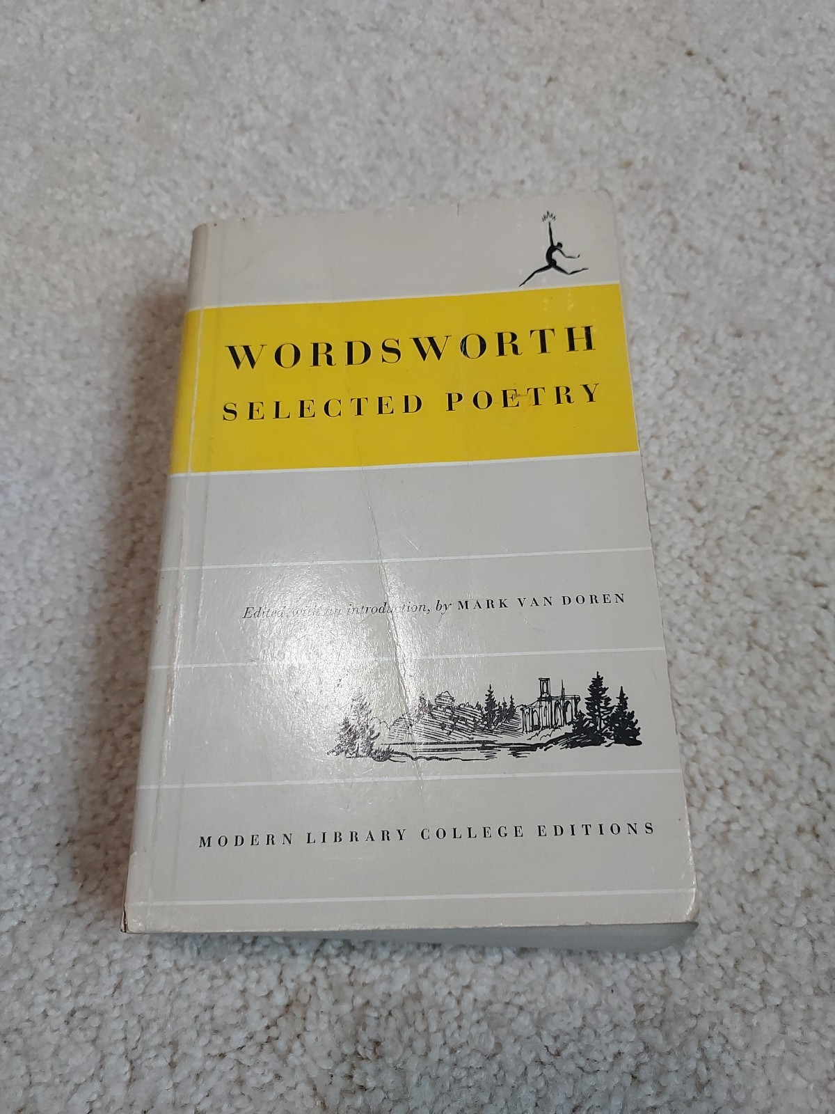 William Wordsworth Selected Poetry by Mark Van Doren 1950 Paperback Vintage